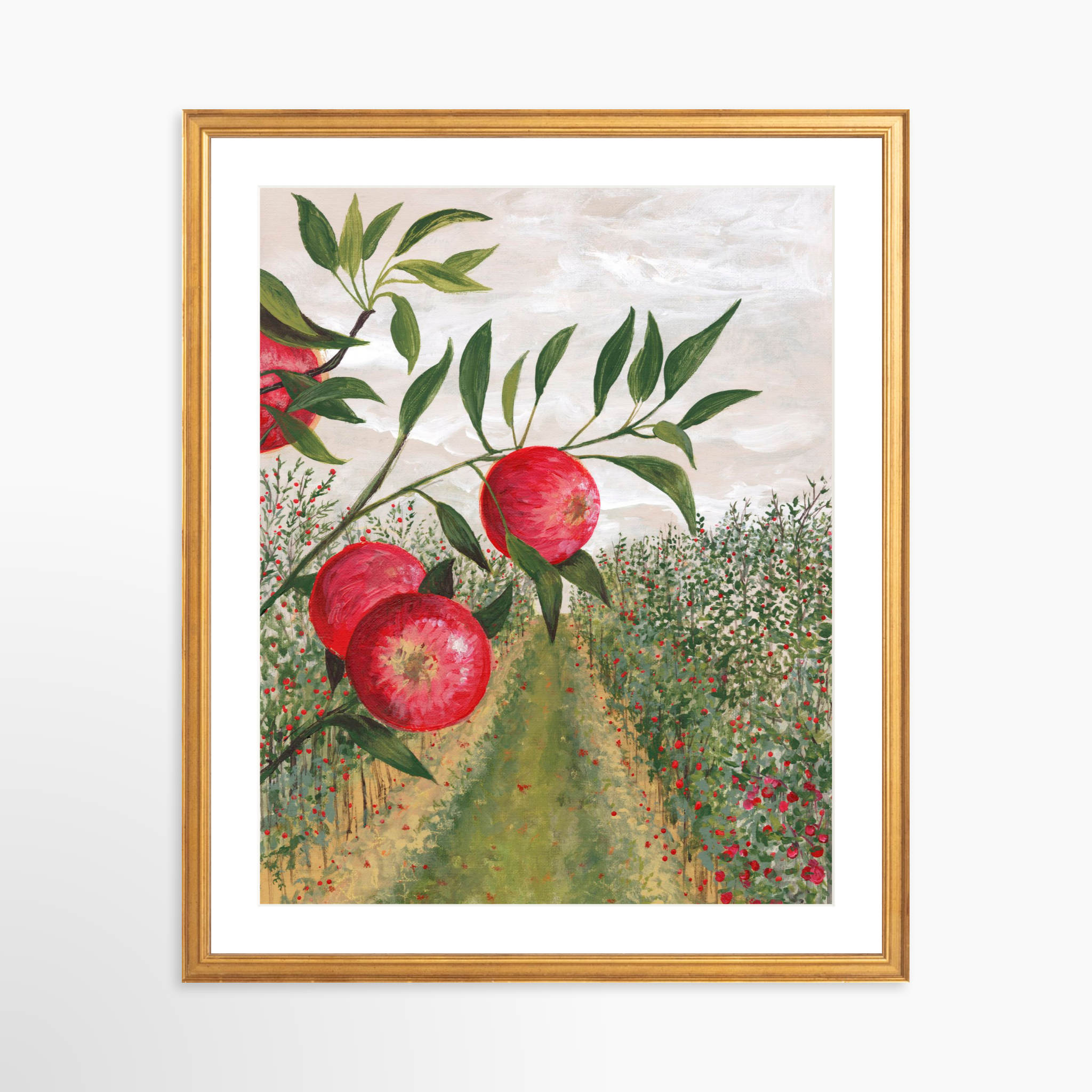 16x20 / Certificate Gold Frame + White Mat