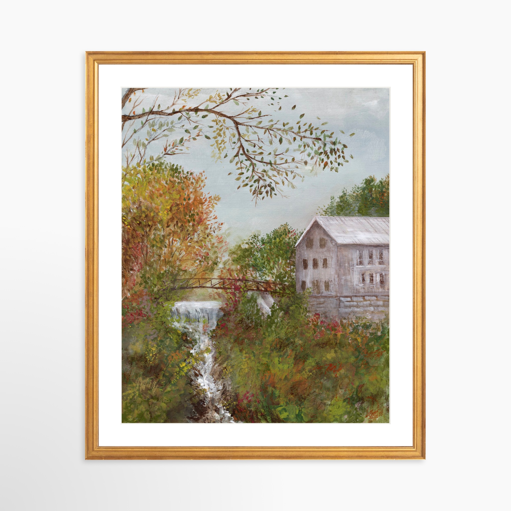 16x20 / Certificate Gold Frame + White Mat