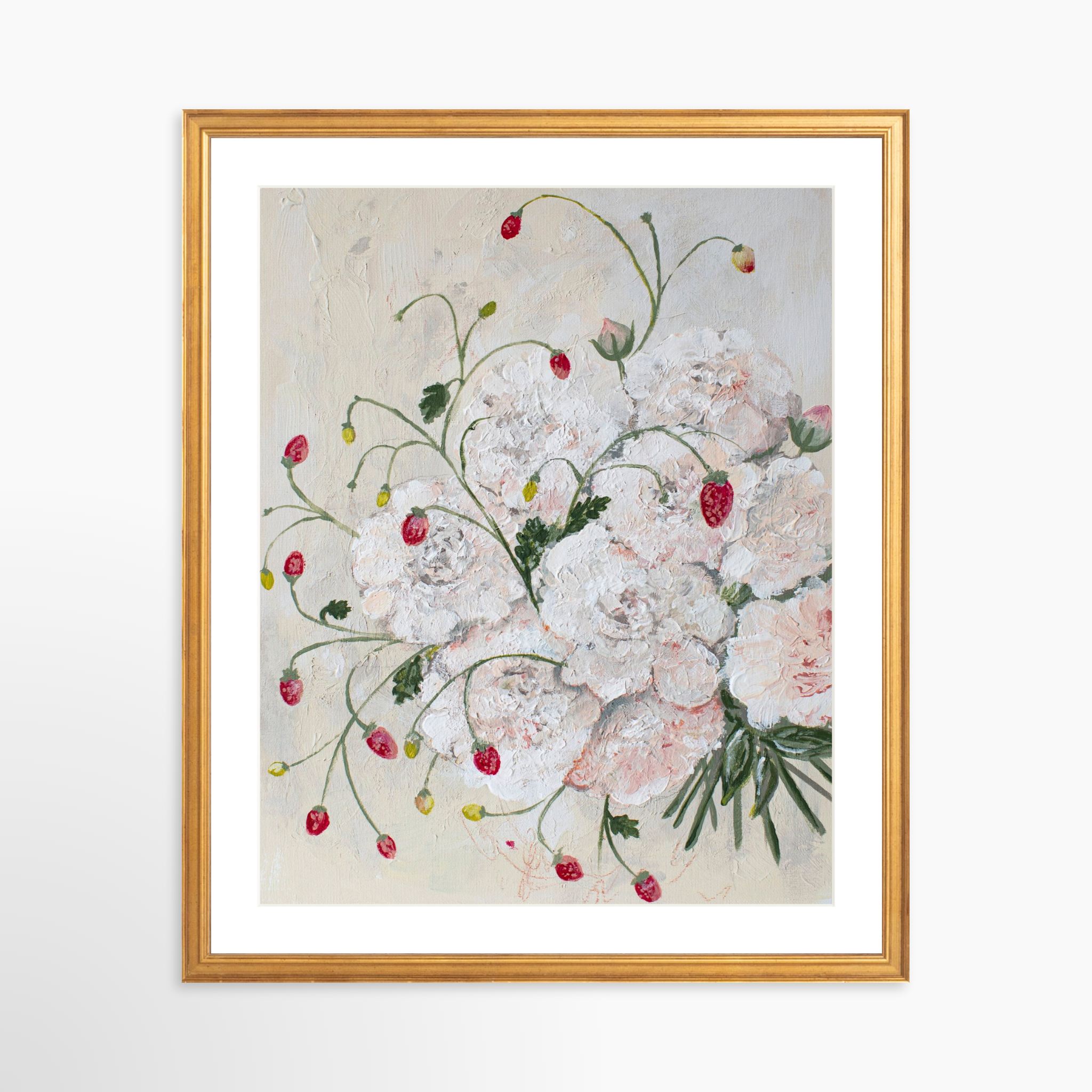 16x20 / Certificate Gold Frame + White Mat