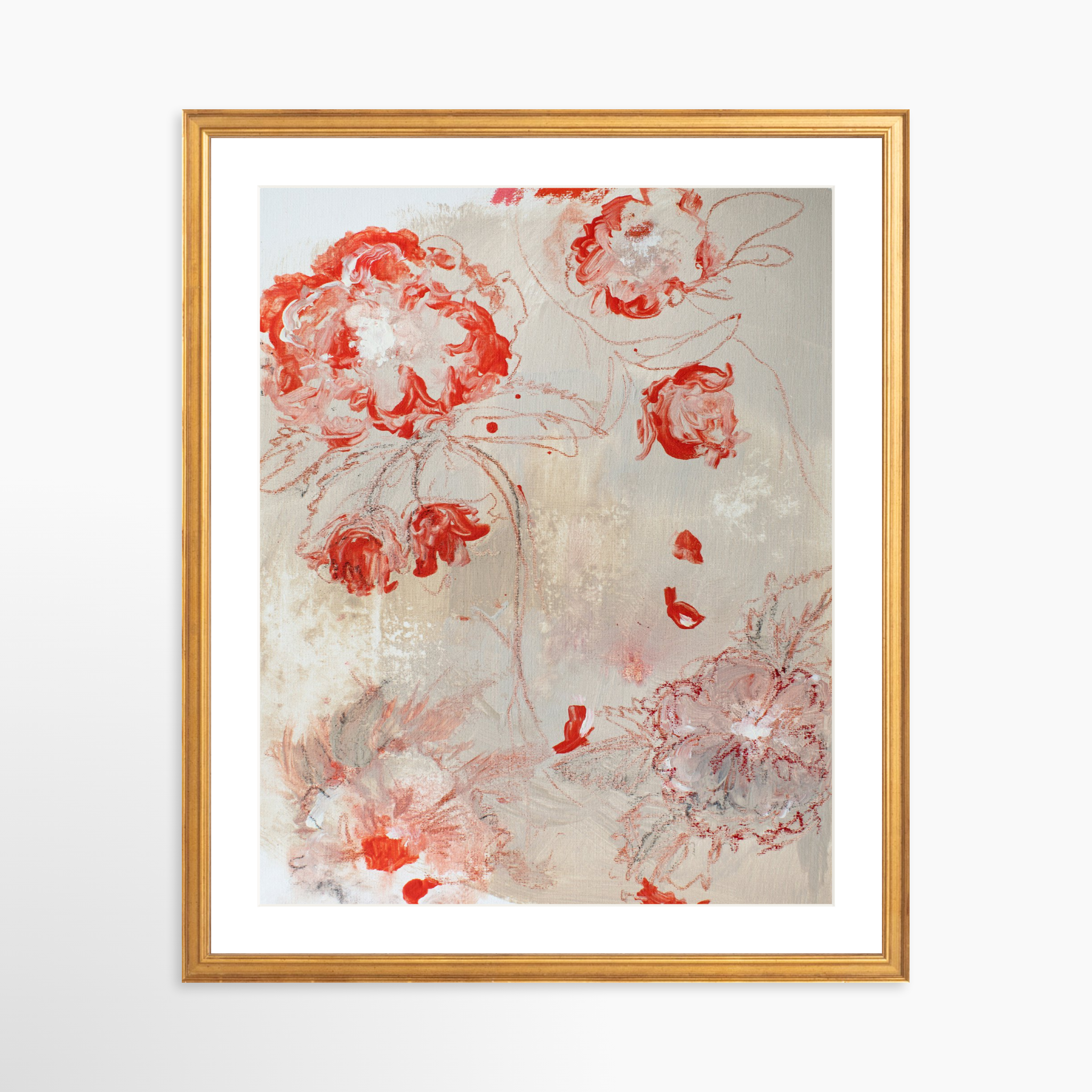 16x20 / Certificate Gold Frame + White Mat