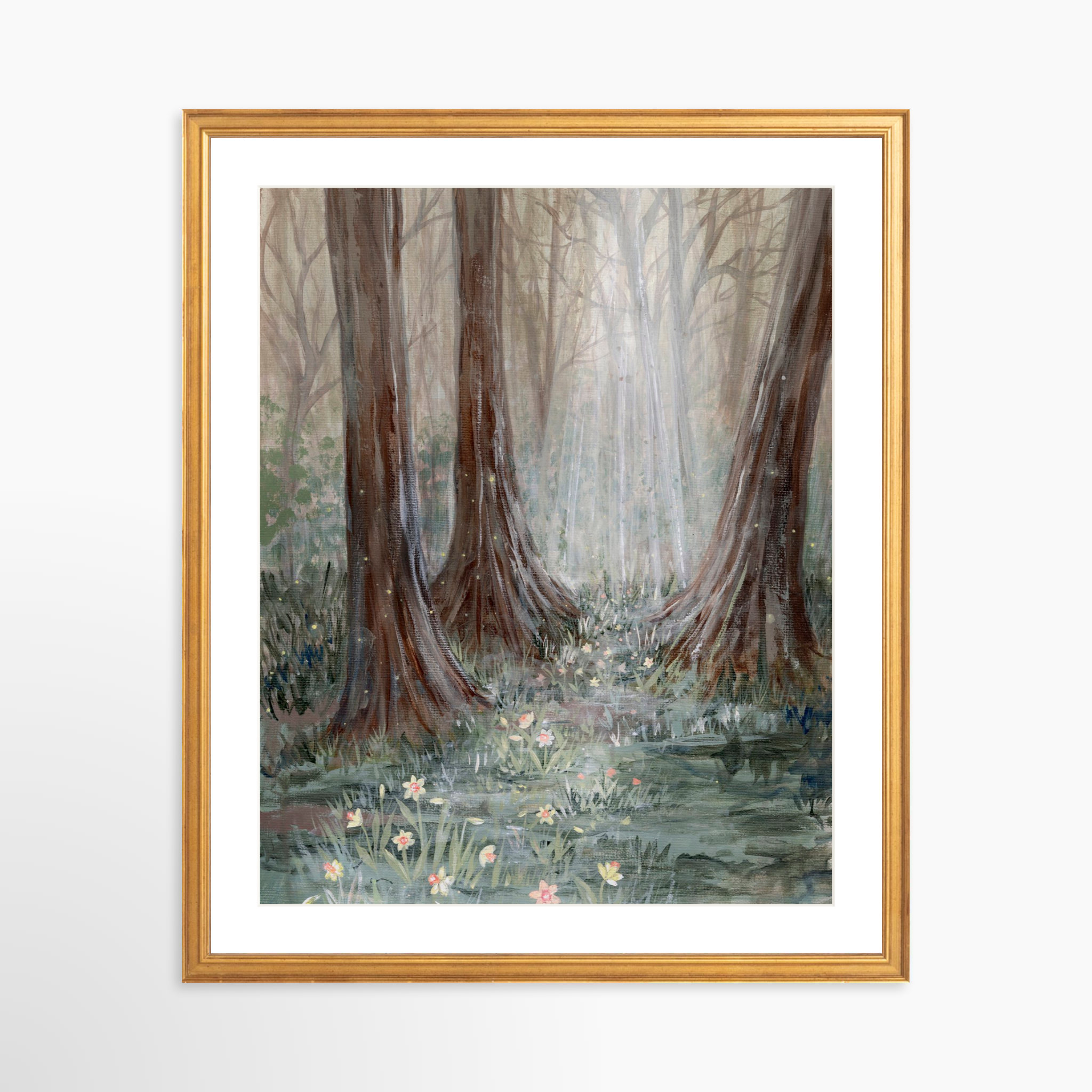 16x20 / Certificate Gold Frame + White Mat