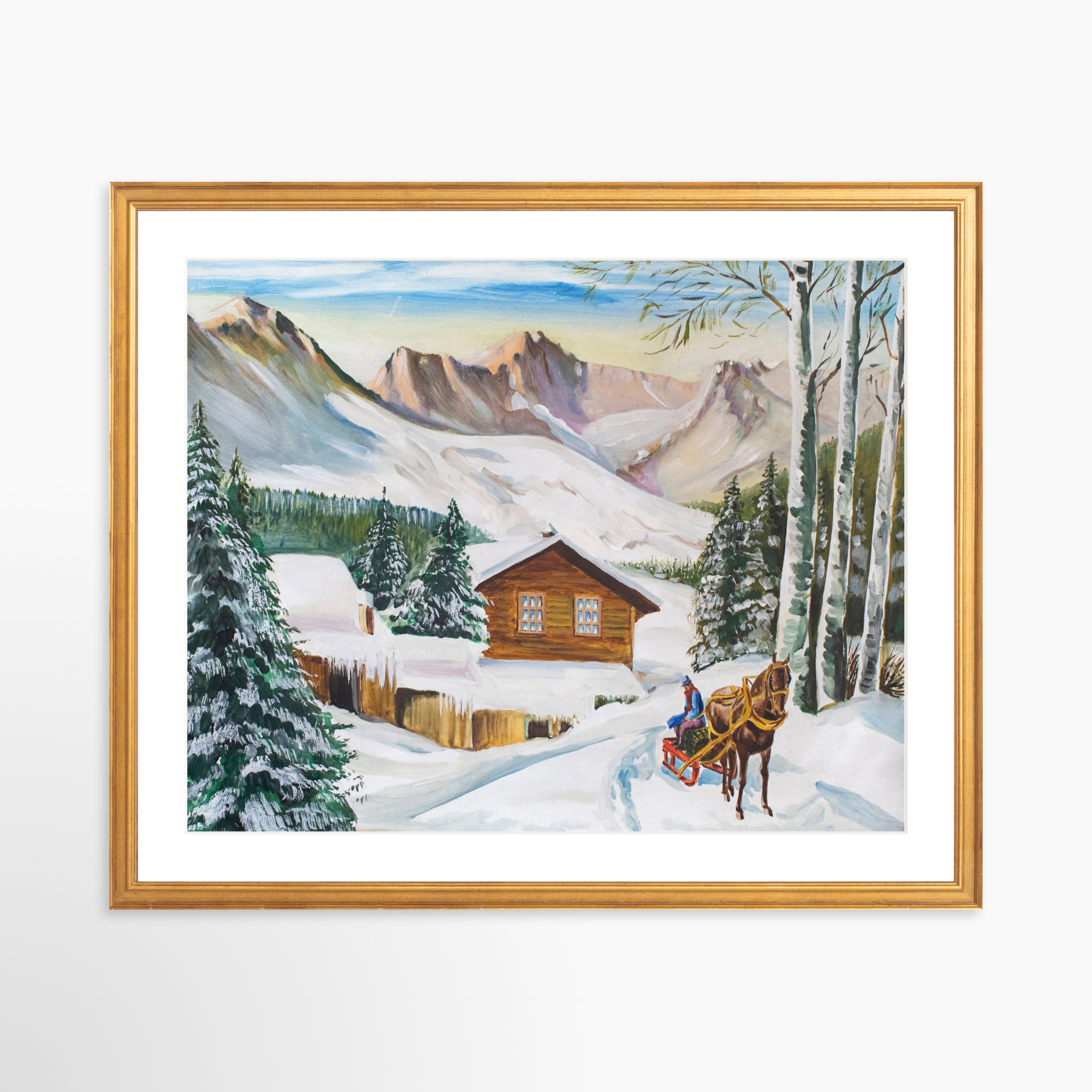 20x16 / Certificate Gold Frame + White Mat