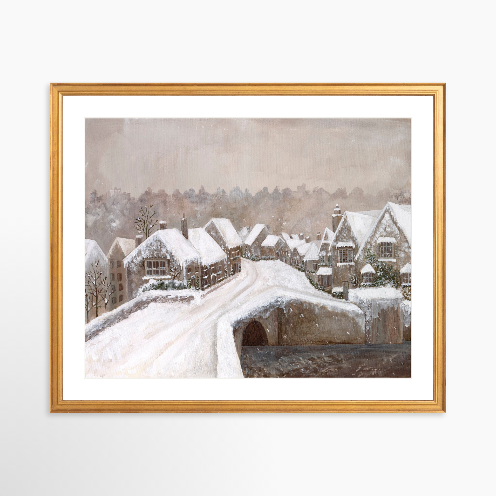 20x16 / Certificate Gold Frame + White Mat