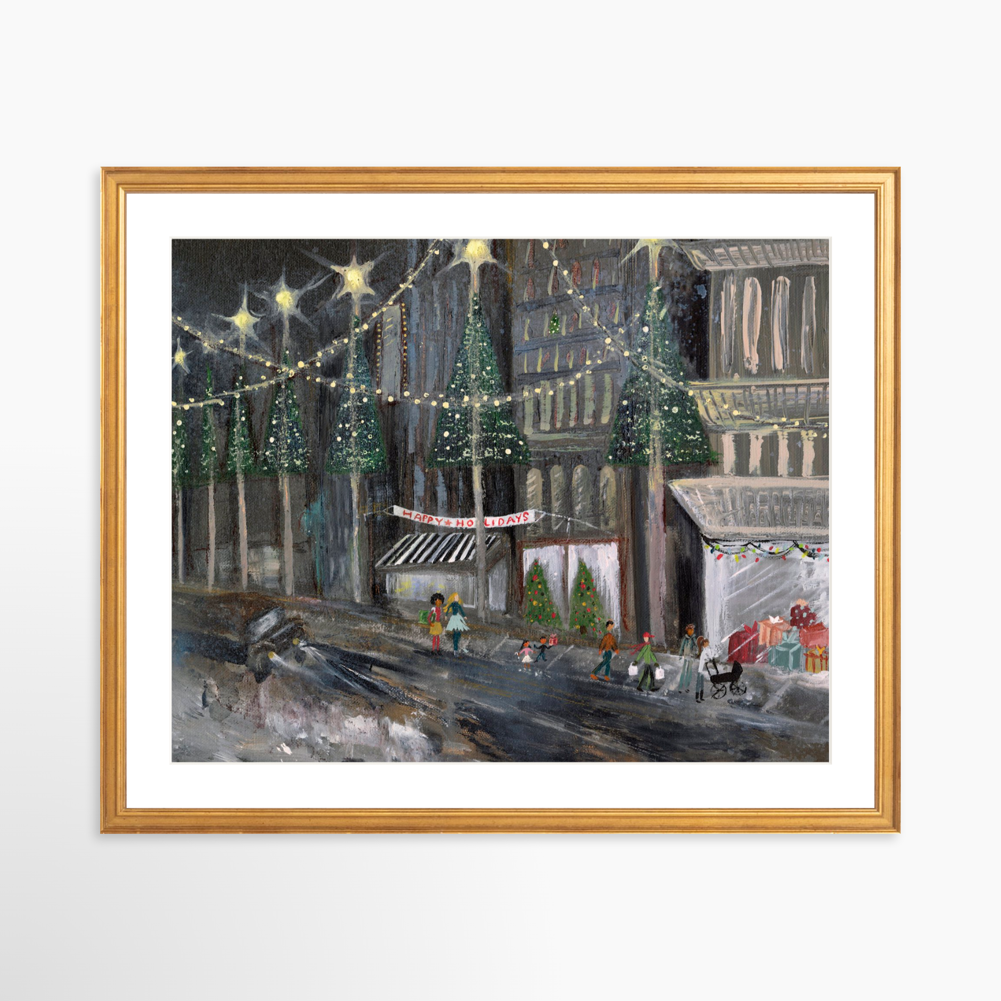 20x16 / Certificate Gold Frame + White Mat