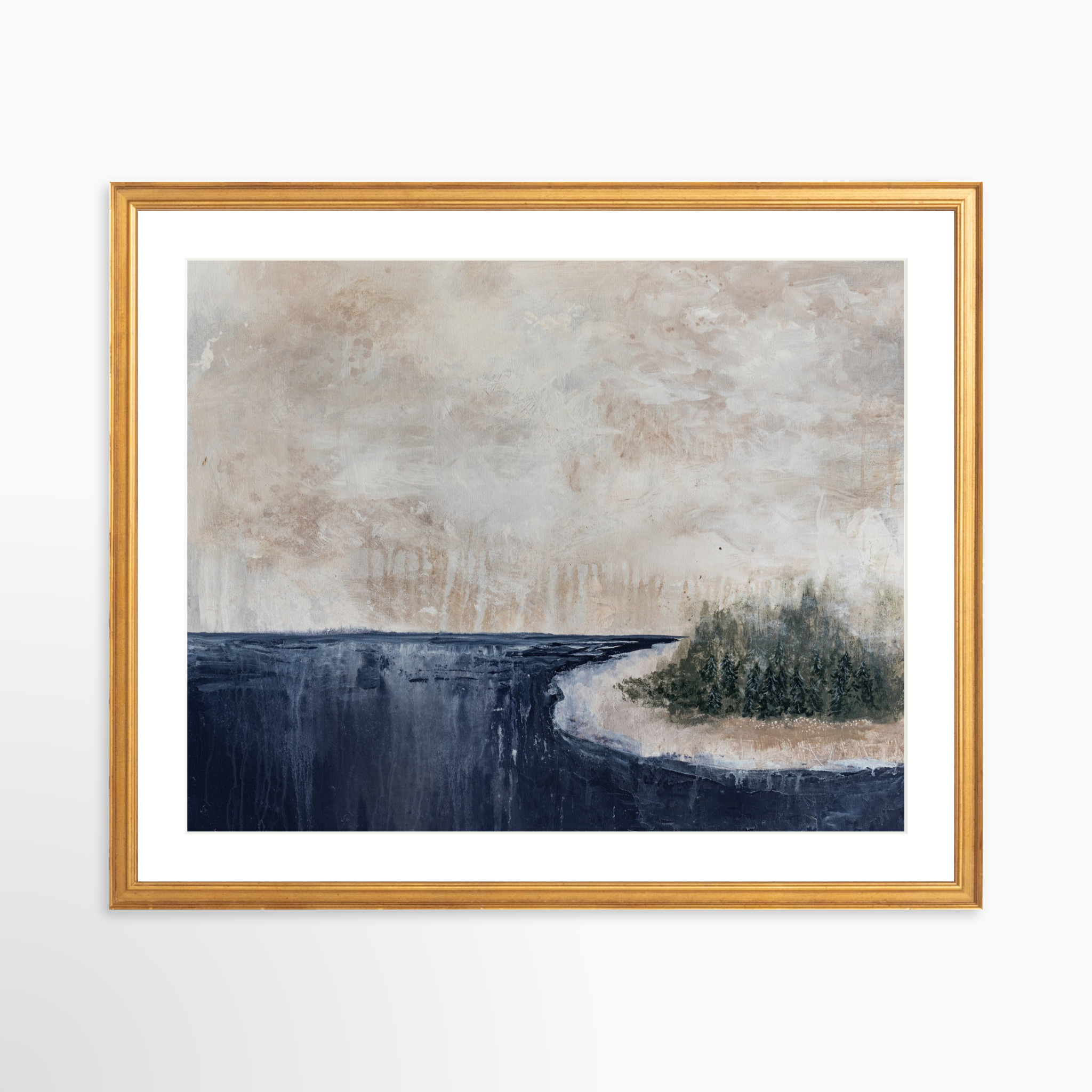 20x16 / Certificate Gold Frame + White Mat