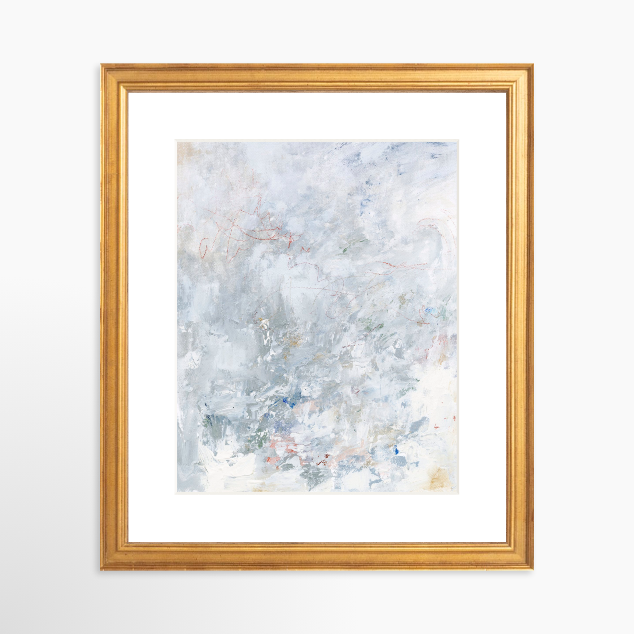 8x10 / Certificate Gold Frame + White Mat