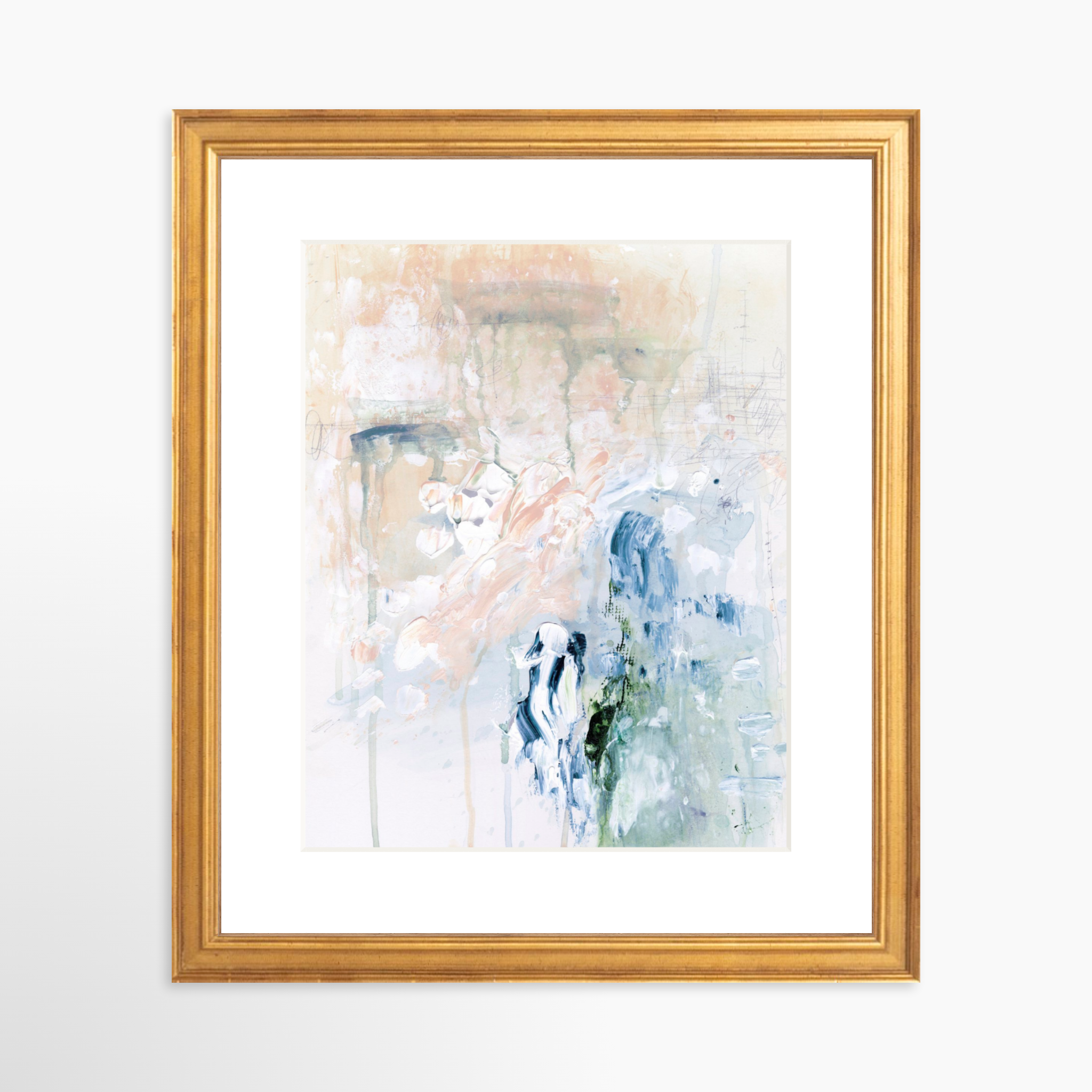 8x10 / Certificate Gold Frame + White Mat