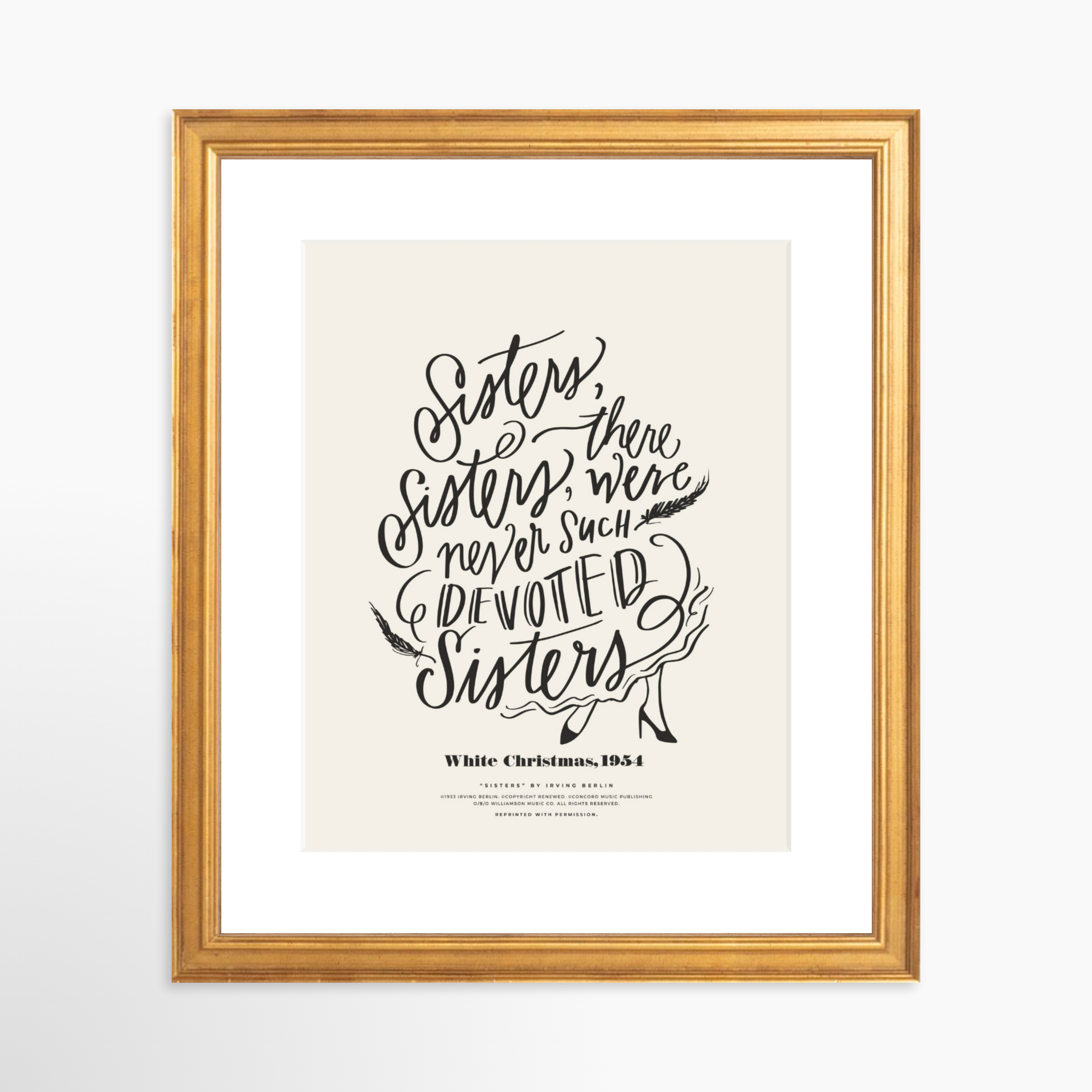 8x10 / Certificate Gold Frame + White Mat