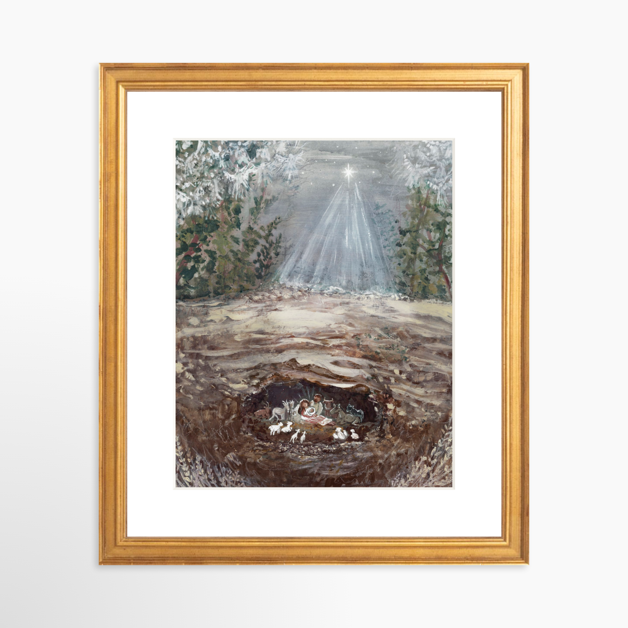 8x10 / Certificate Gold Frame + White Mat