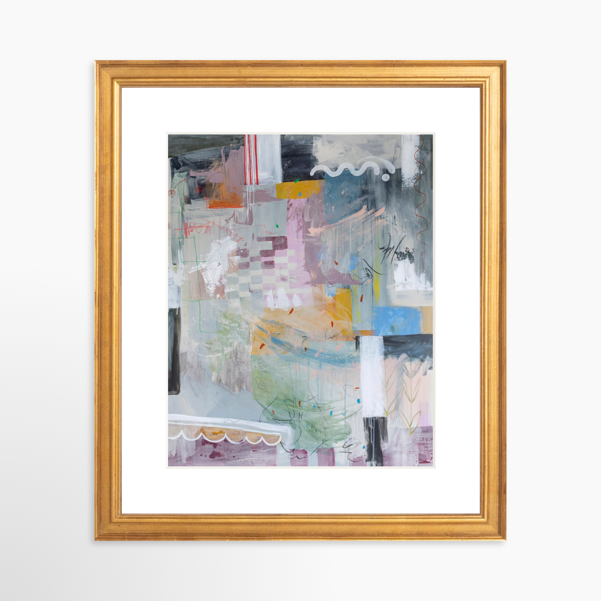 8x10 / Certificate Gold Frame + White Mat