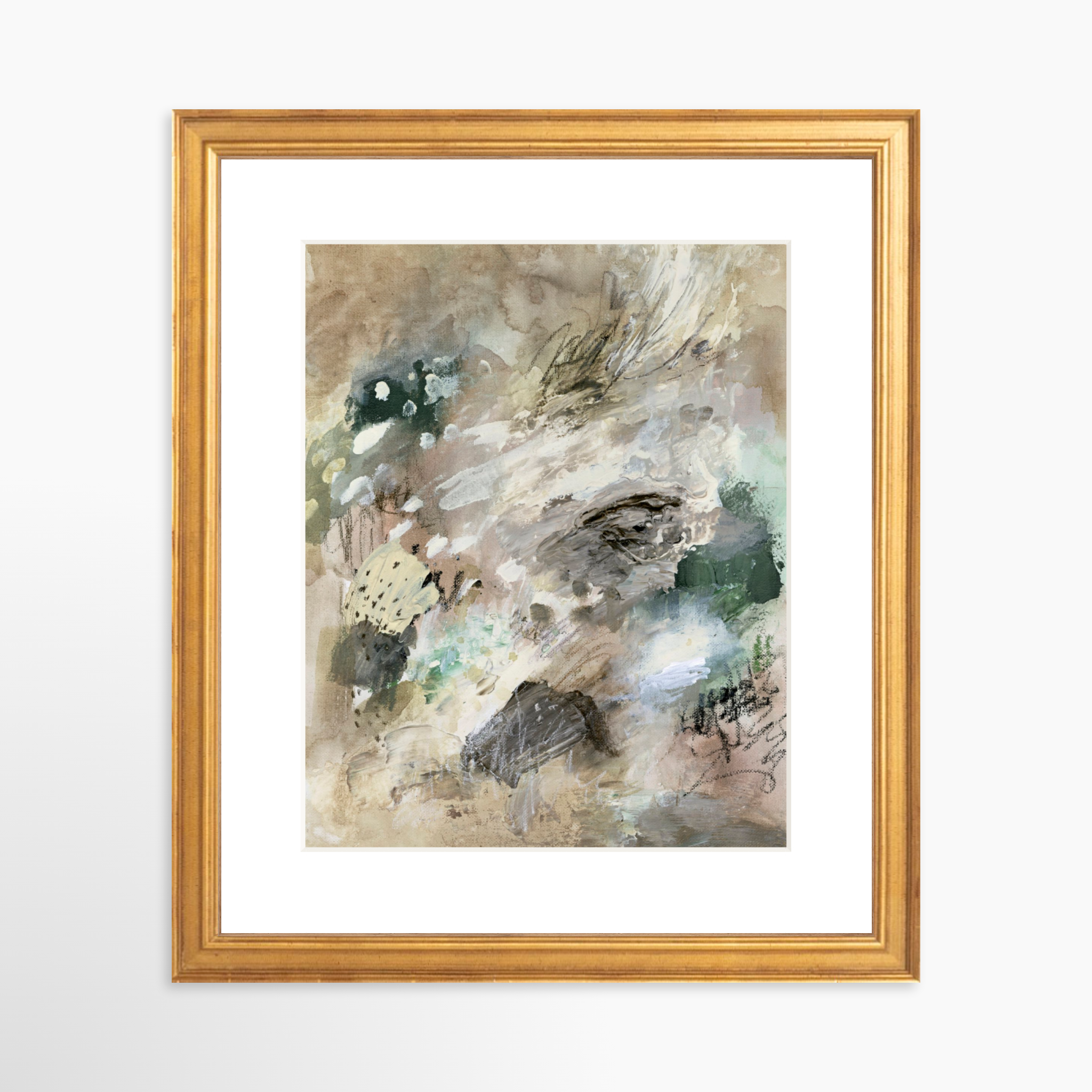 8x10 / Certificate Gold Frame + White Mat