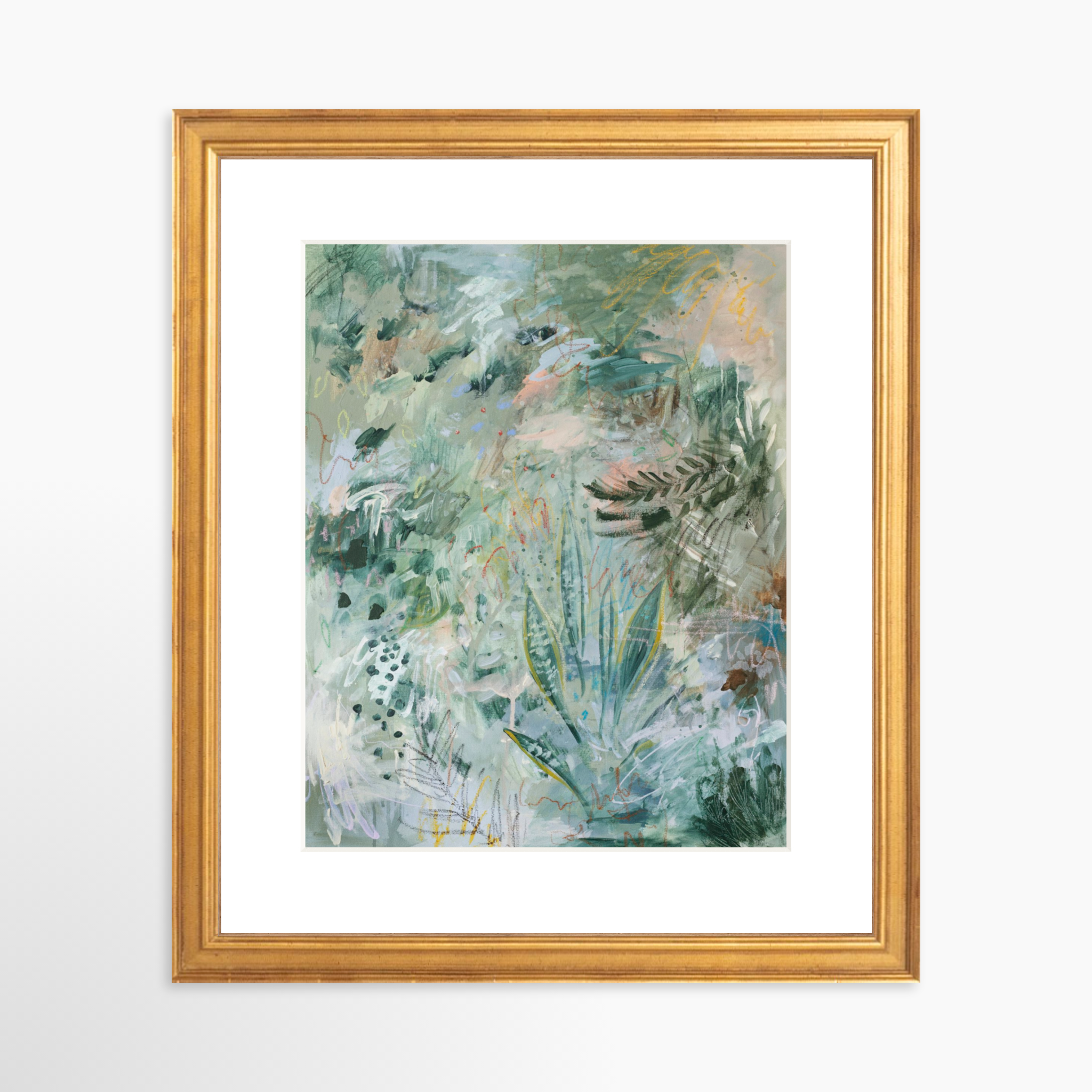 8x10 / Certificate Gold Frame + White Mat