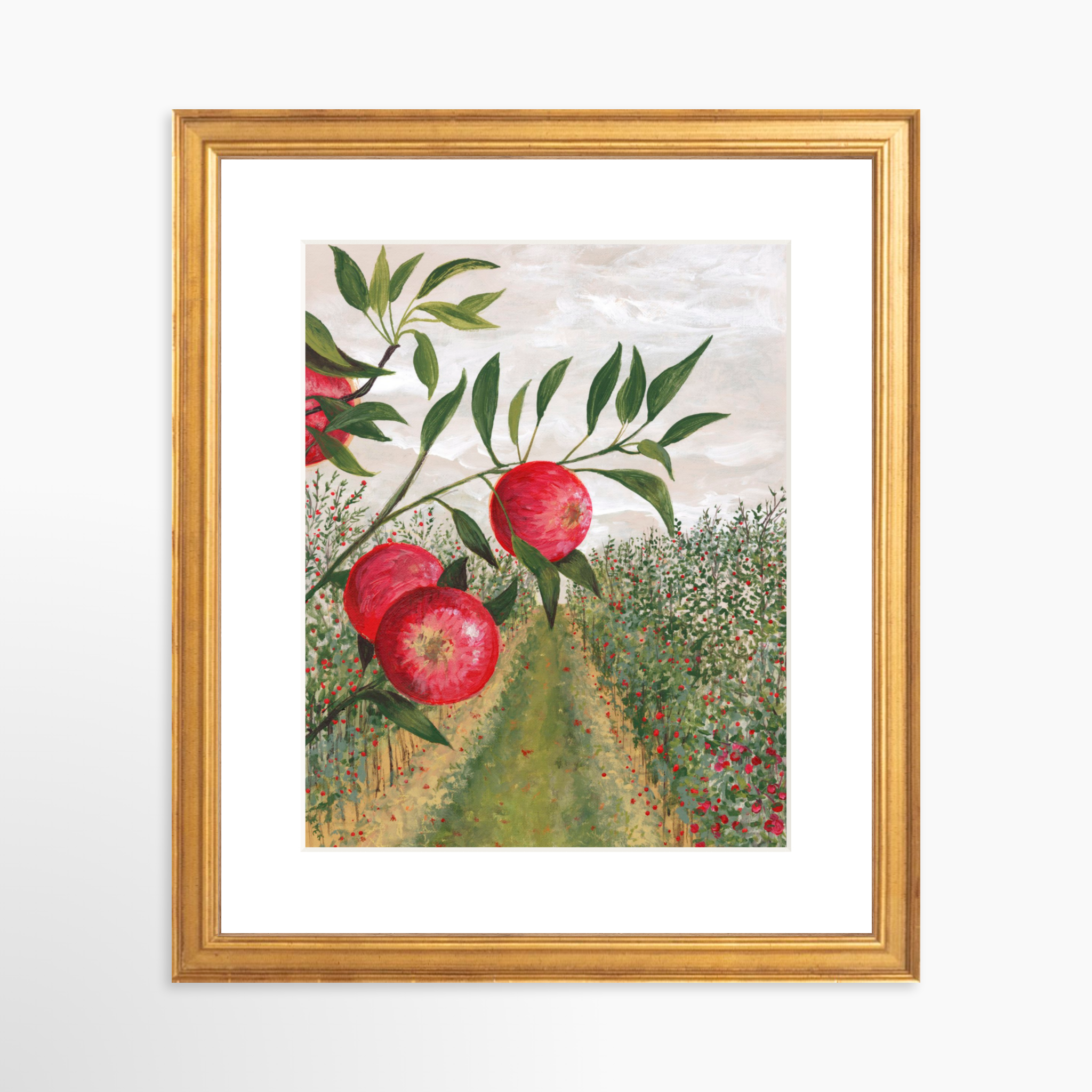 8x10 / Certificate Gold Frame + White Mat