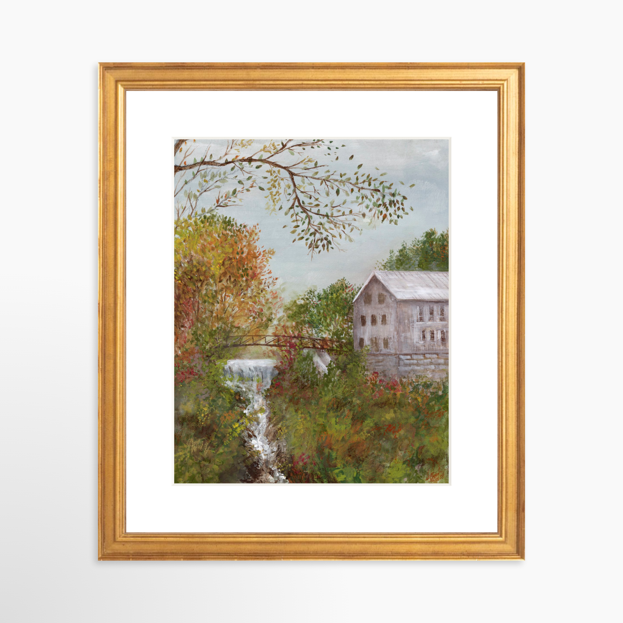 8x10 / Certificate Gold Frame + White Mat