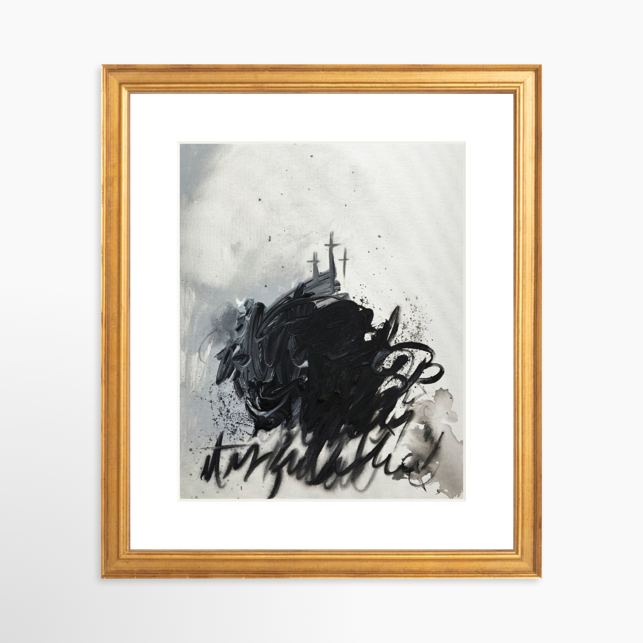 8x10 / Certificate Gold Frame + White Mat