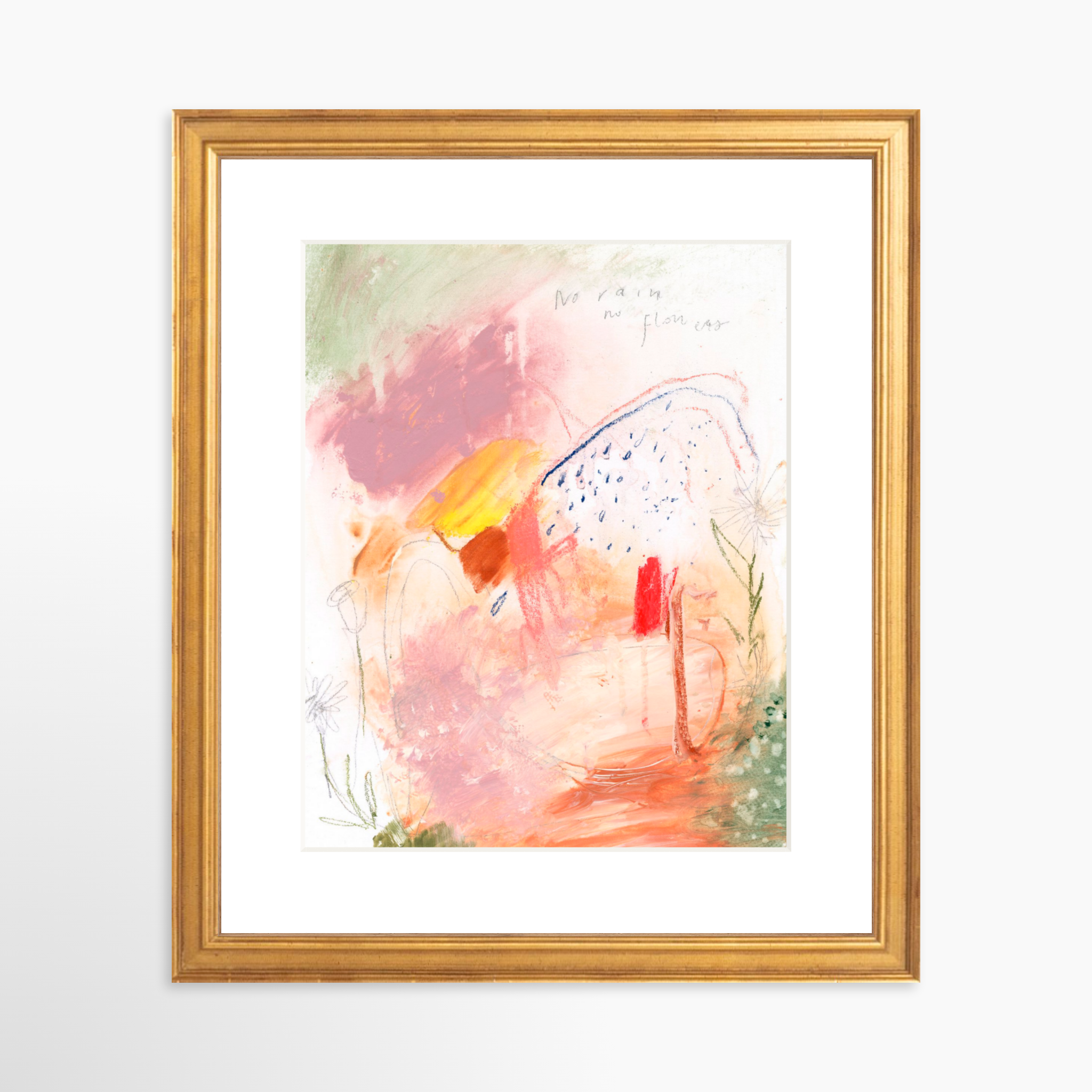 8x10 / Certificate Gold Frame + White Mat