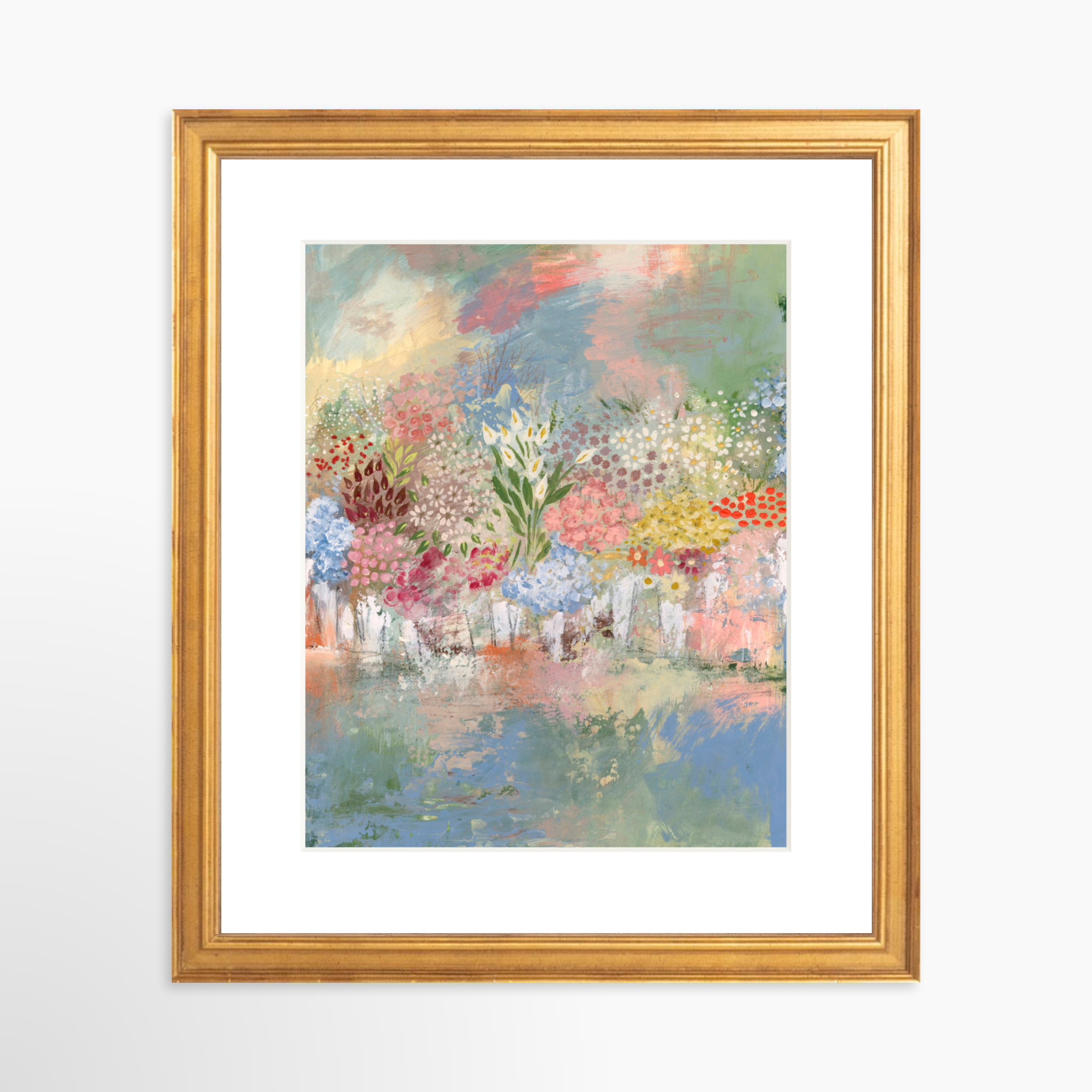 8x10 / Certificate Gold Frame + White Mat