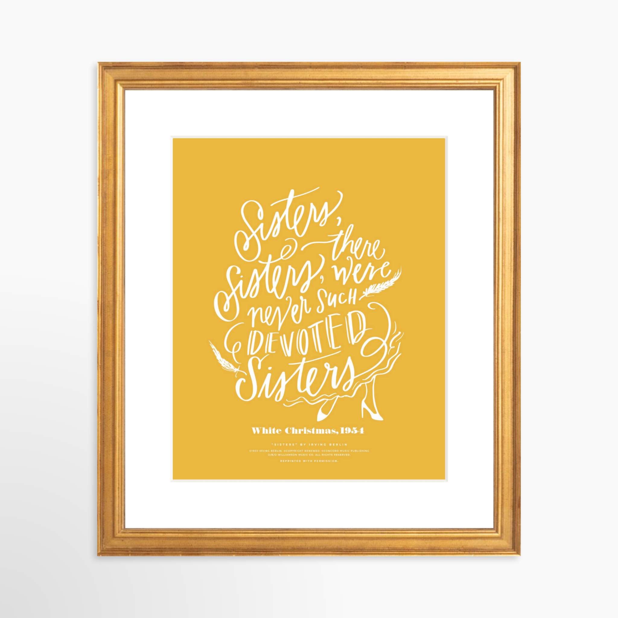 8x10 / Certificate Gold Frame + White Mat