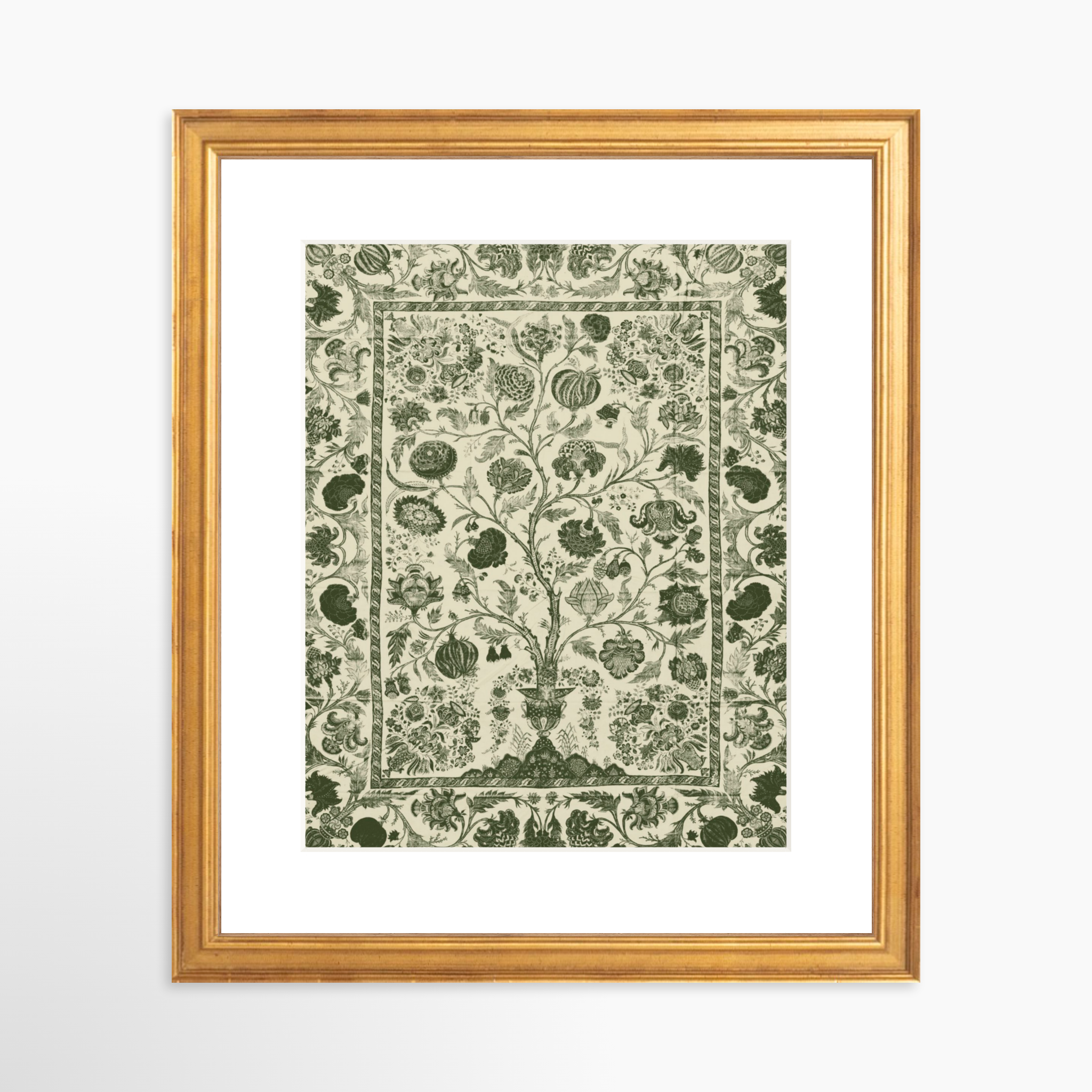 8x10 / Certificate Gold Frame + White Mat