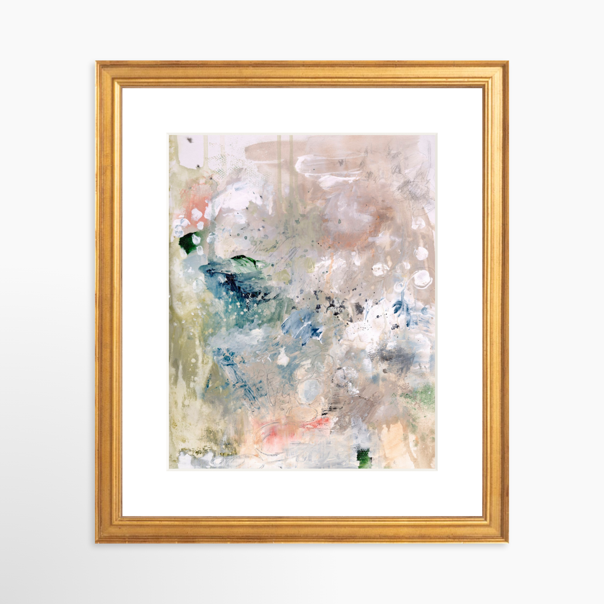 8x10 / Certificate Gold Frame + White Mat