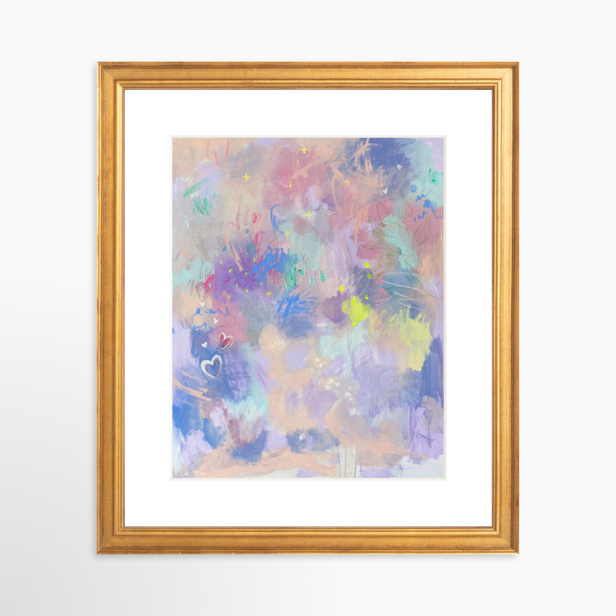 8x10 / Certificate Gold Frame + White Mat