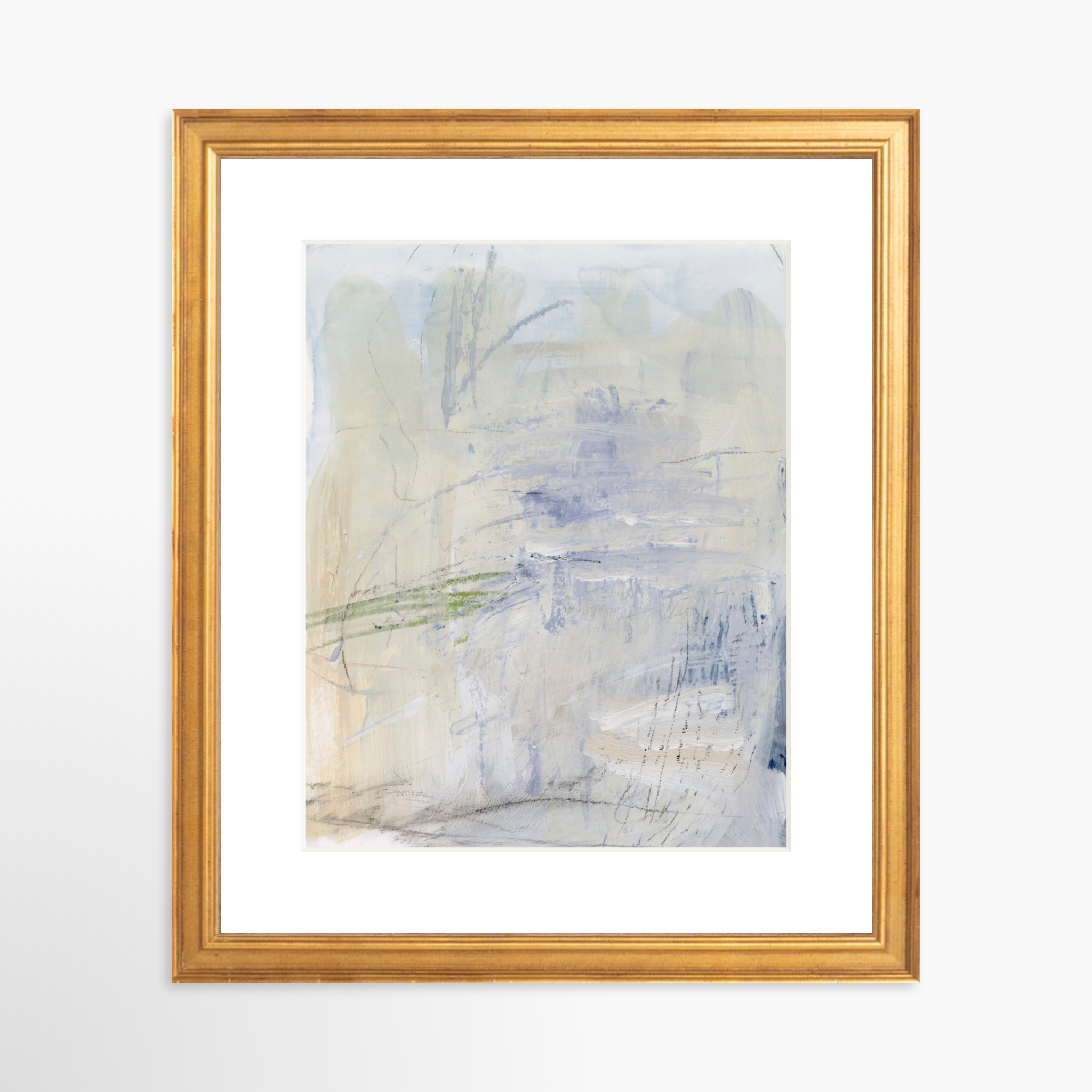 8x10 / Certificate Gold Frame + White Mat