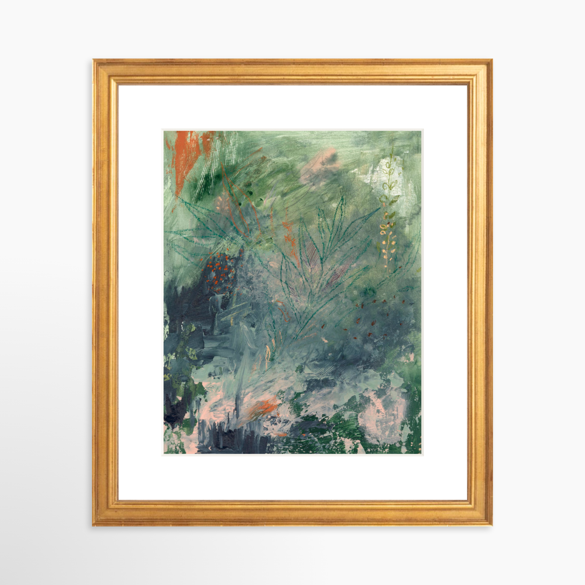 8x10 / Certificate Gold Frame + White Mat