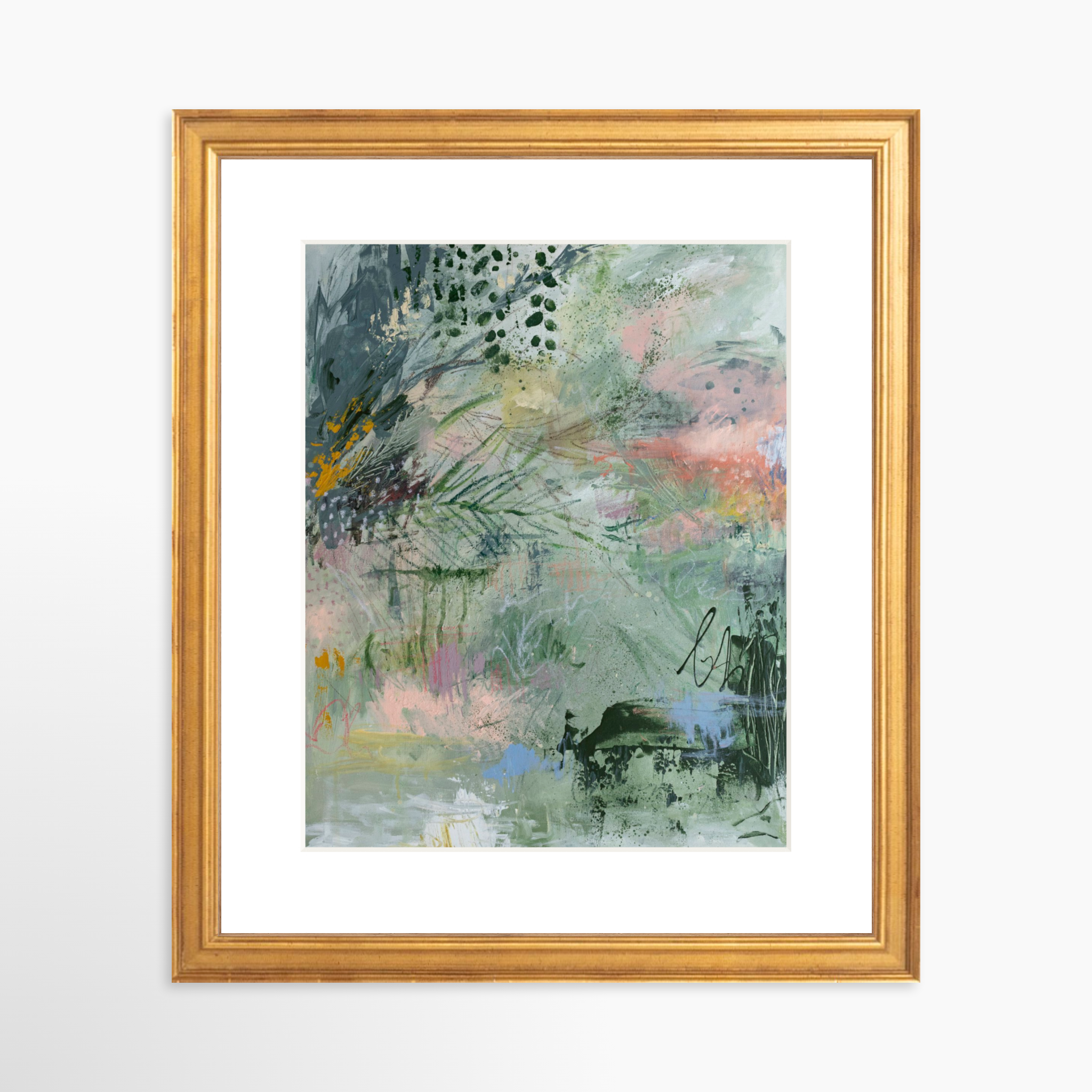 8x10 / Certificate Gold Frame + White Mat