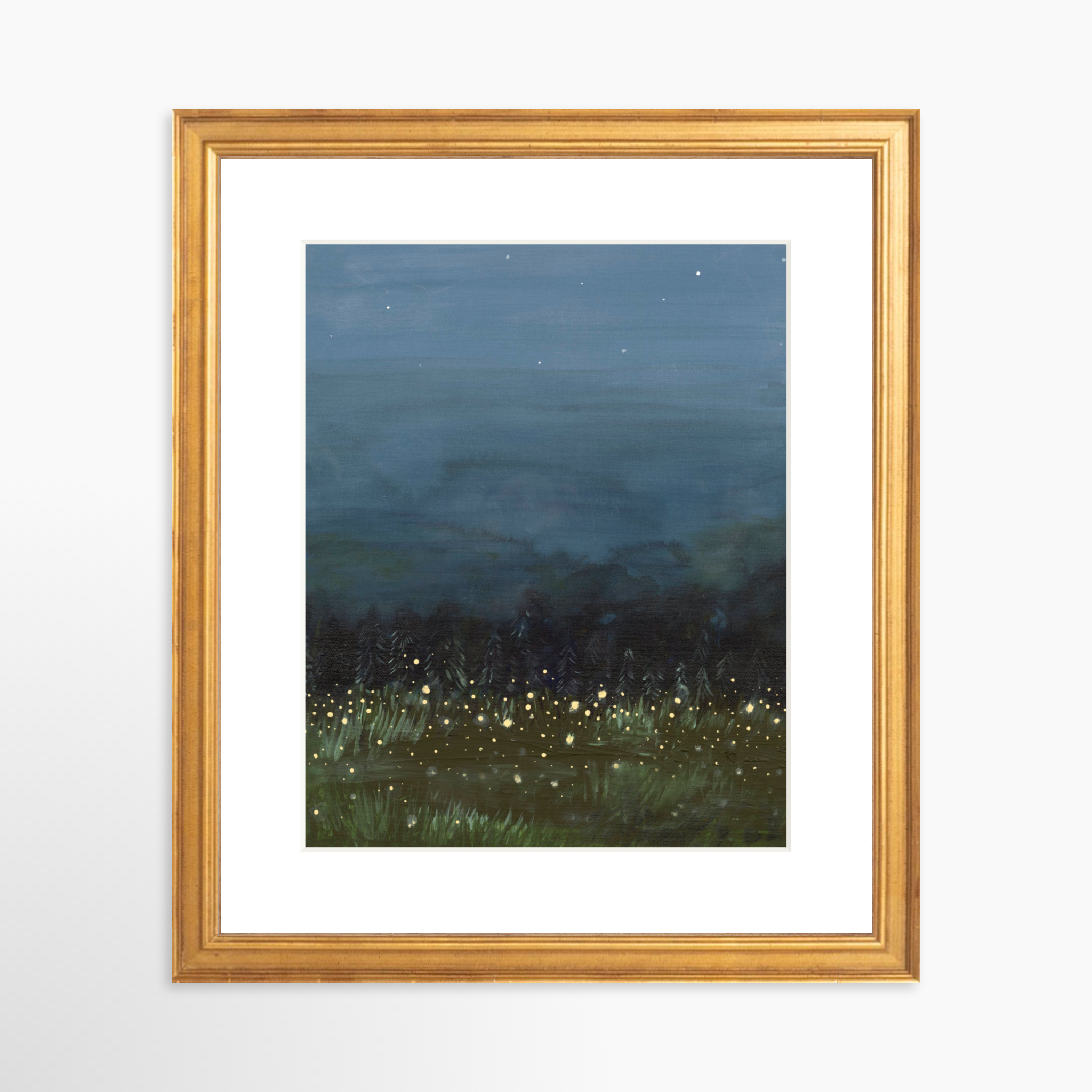 8x10 / Certificate Gold Frame + White Mat