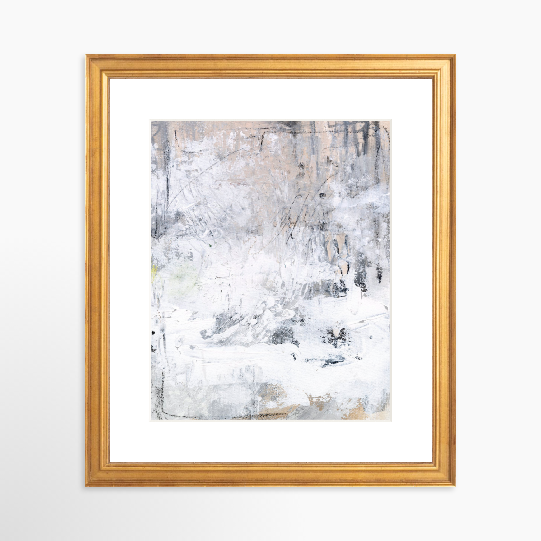 8x10 / Certificate Gold Frame + White Mat