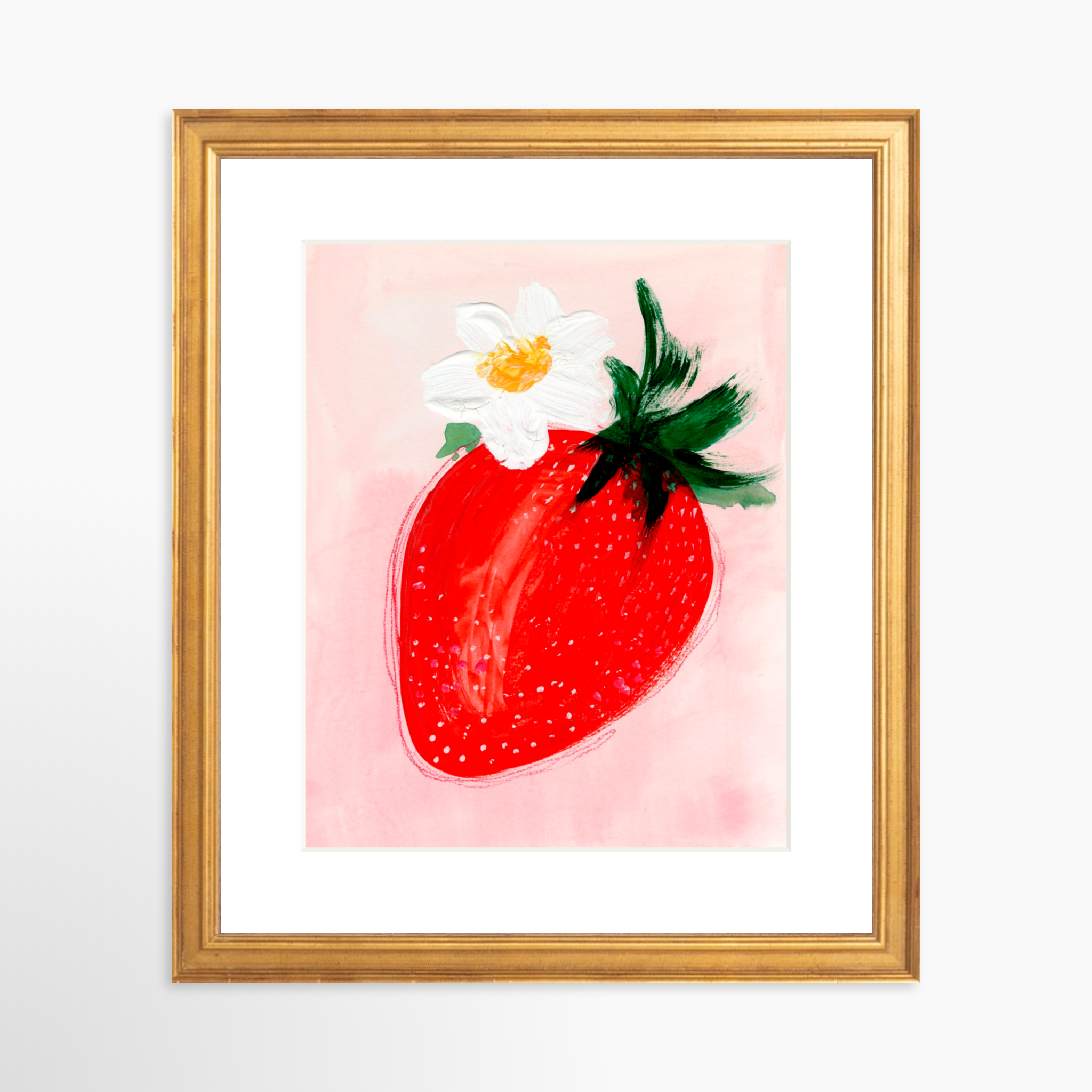 8x10 / Certificate Gold Frame + White Mat