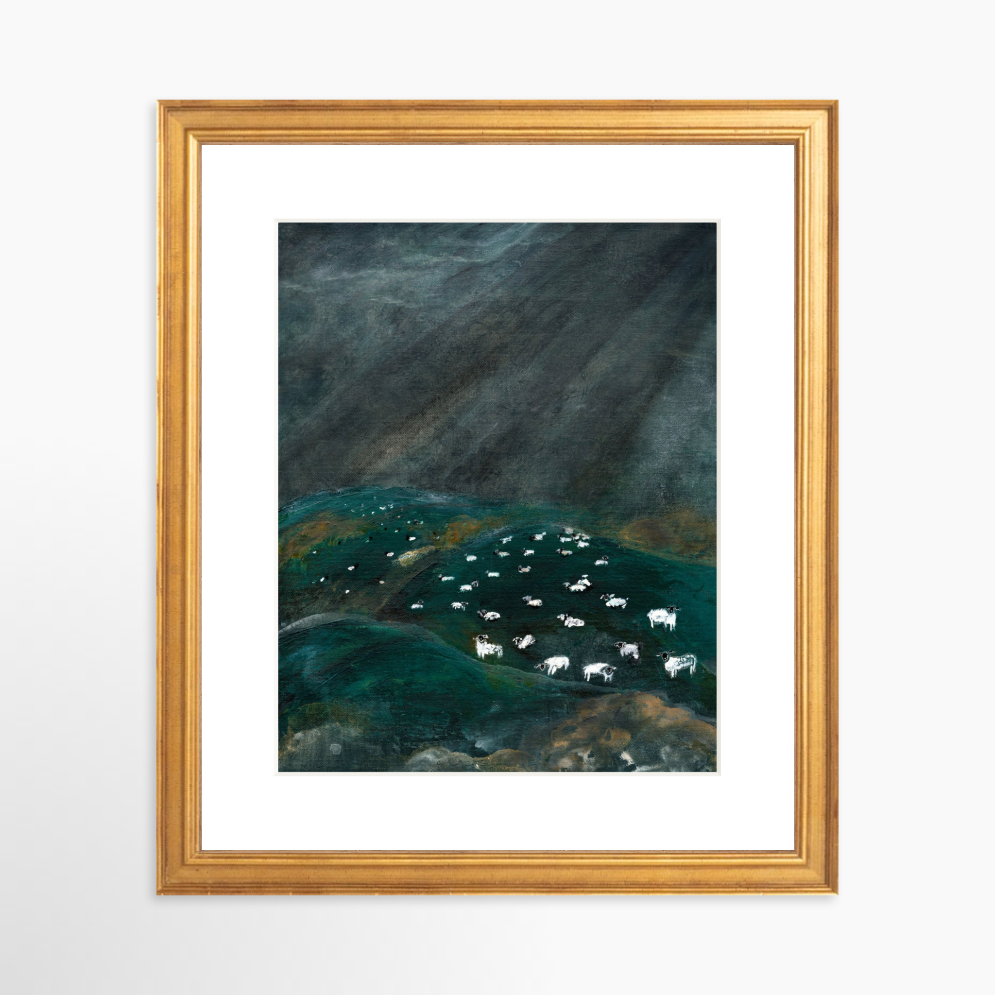 8x10 / Certificate Gold Frame + White Mat