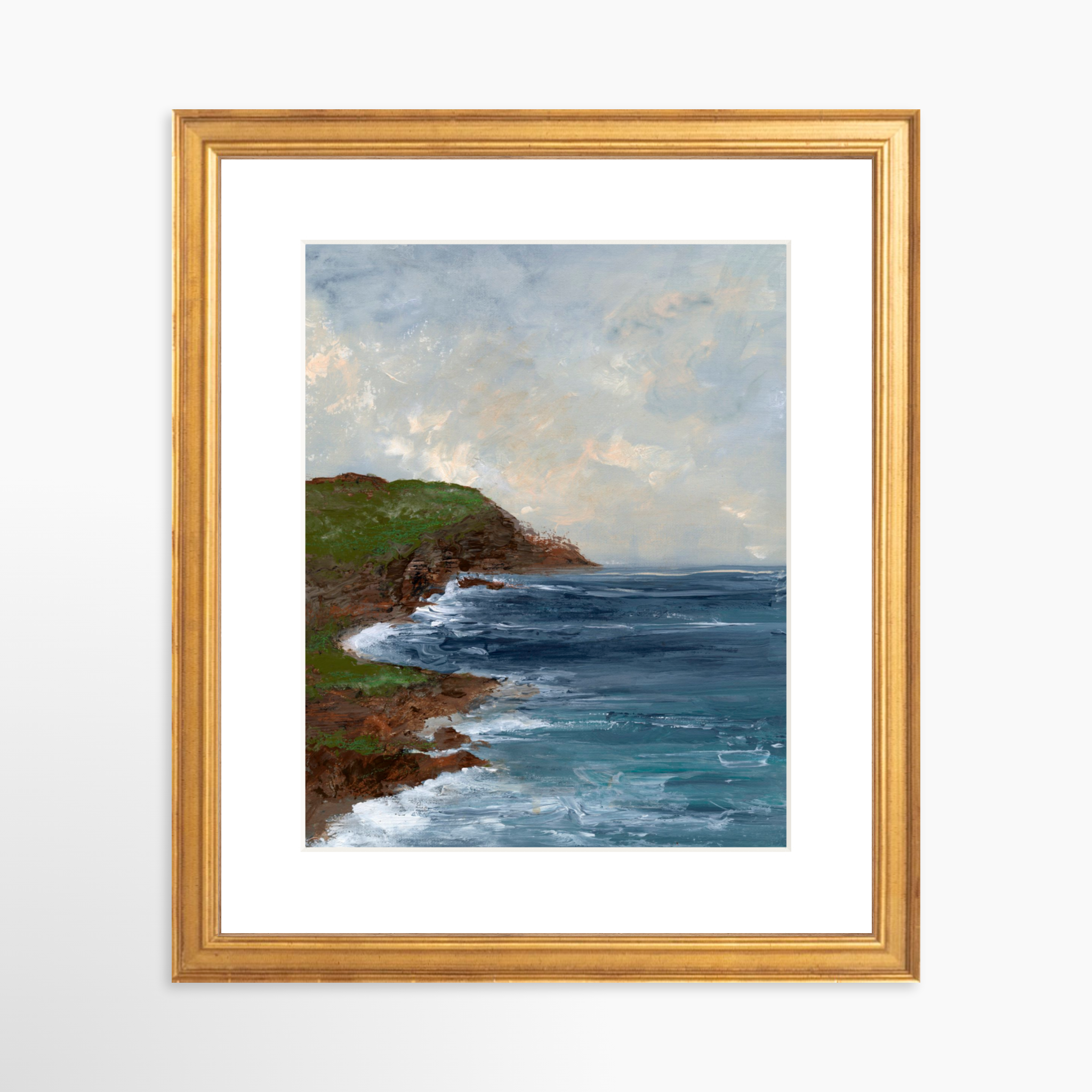 8x10 / Certificate Gold Frame + White Mat