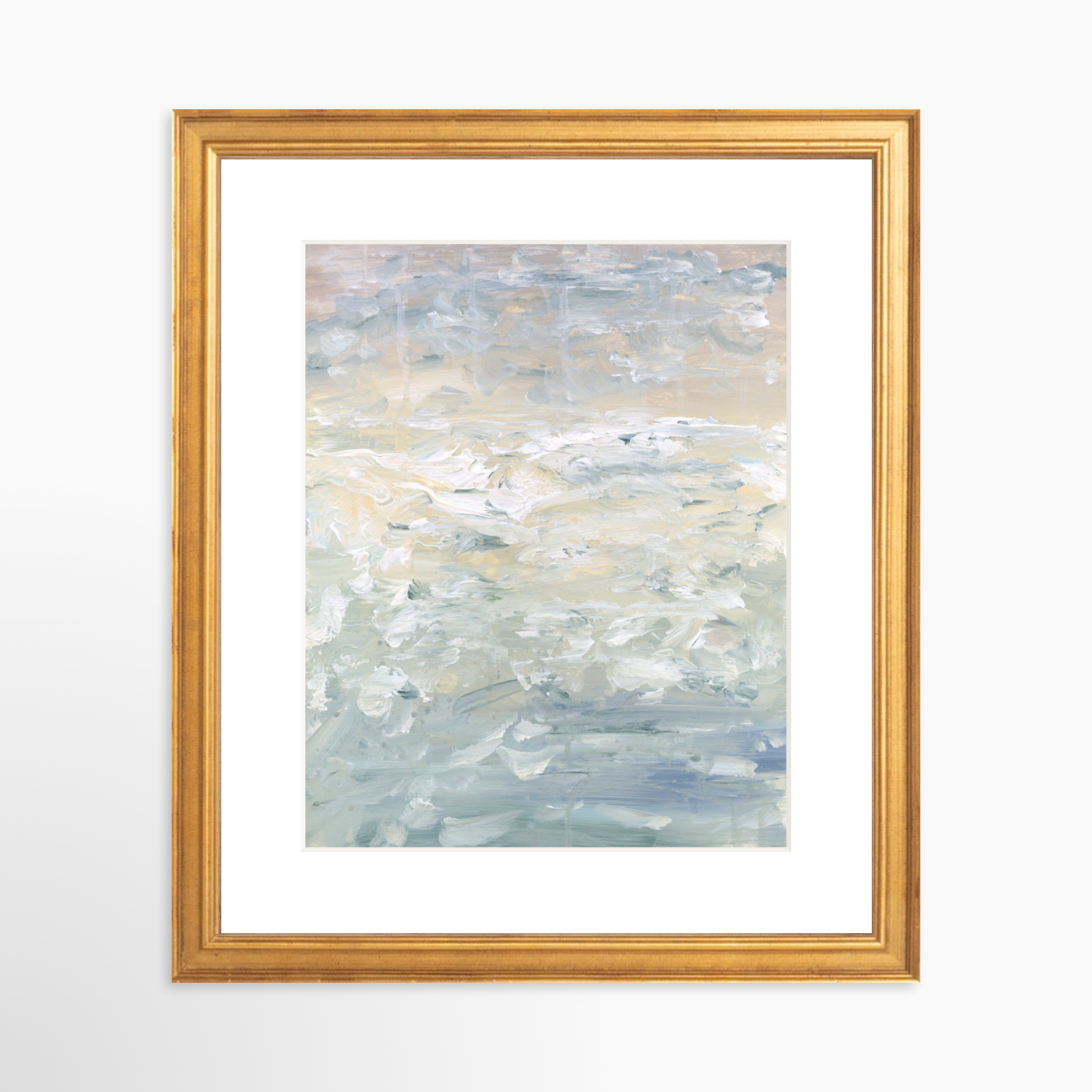 8x10 / Certificate Gold Frame + White Mat