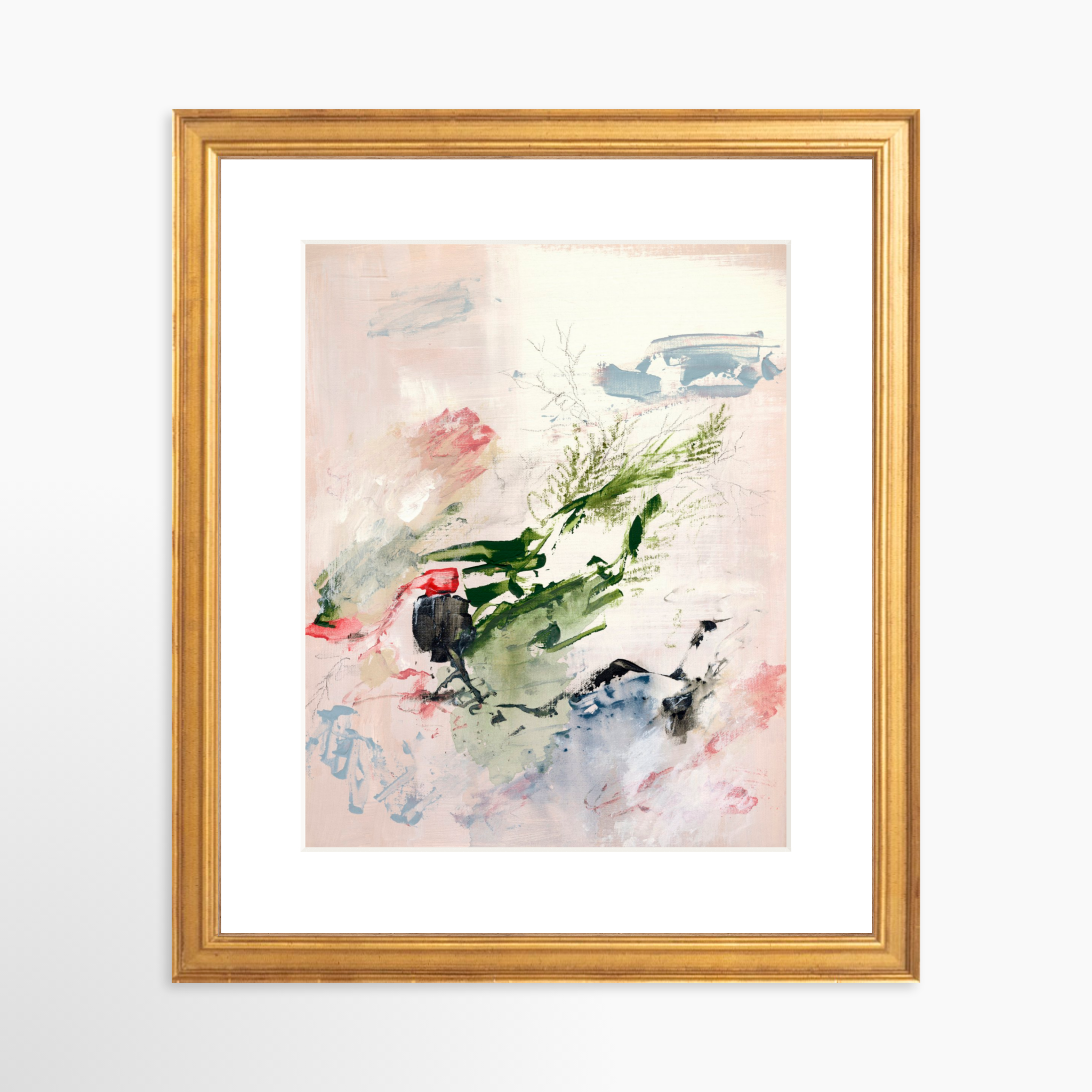 8x10 / Certificate Gold Frame + White Mat