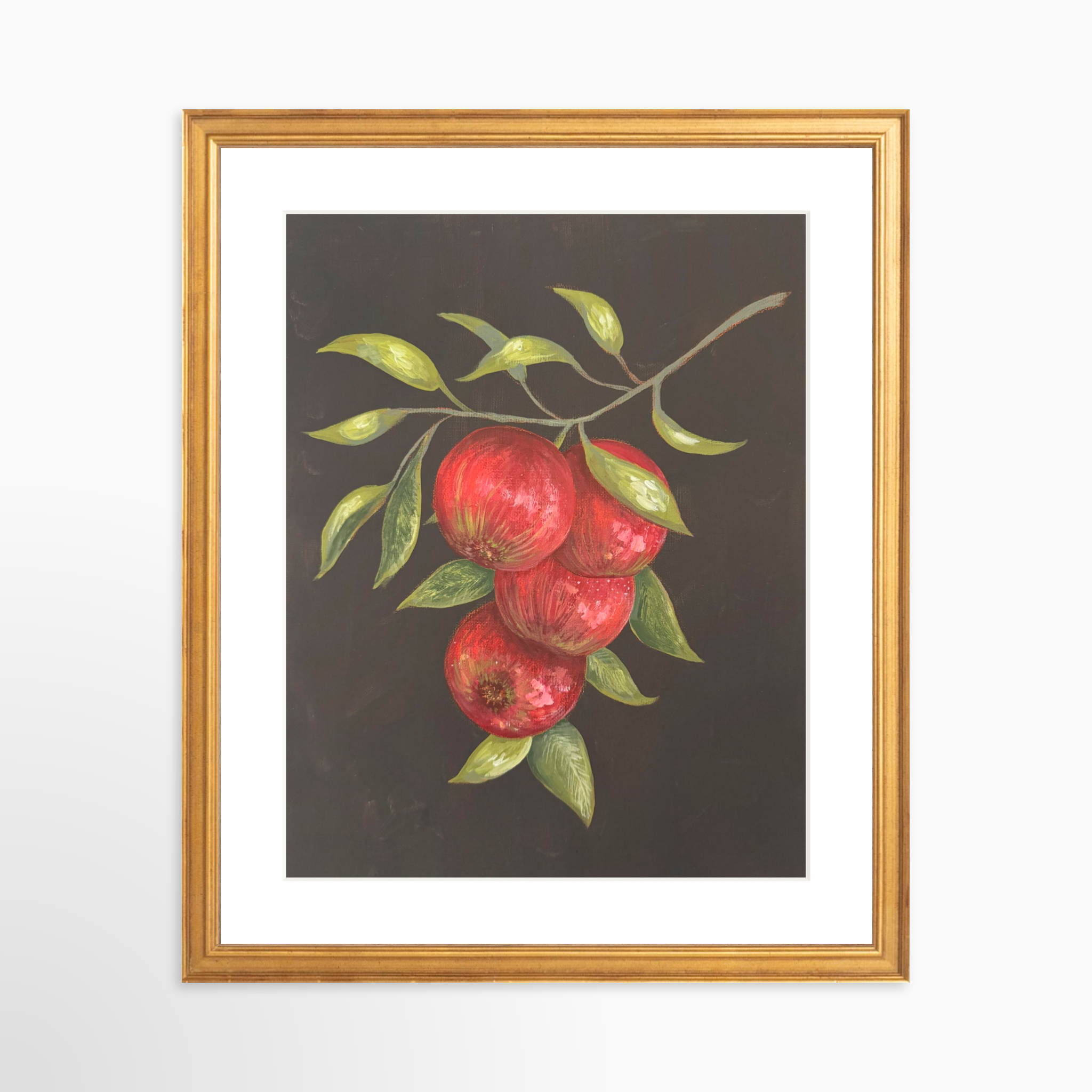 11x14 / Certificate Gold Frame + White Mat