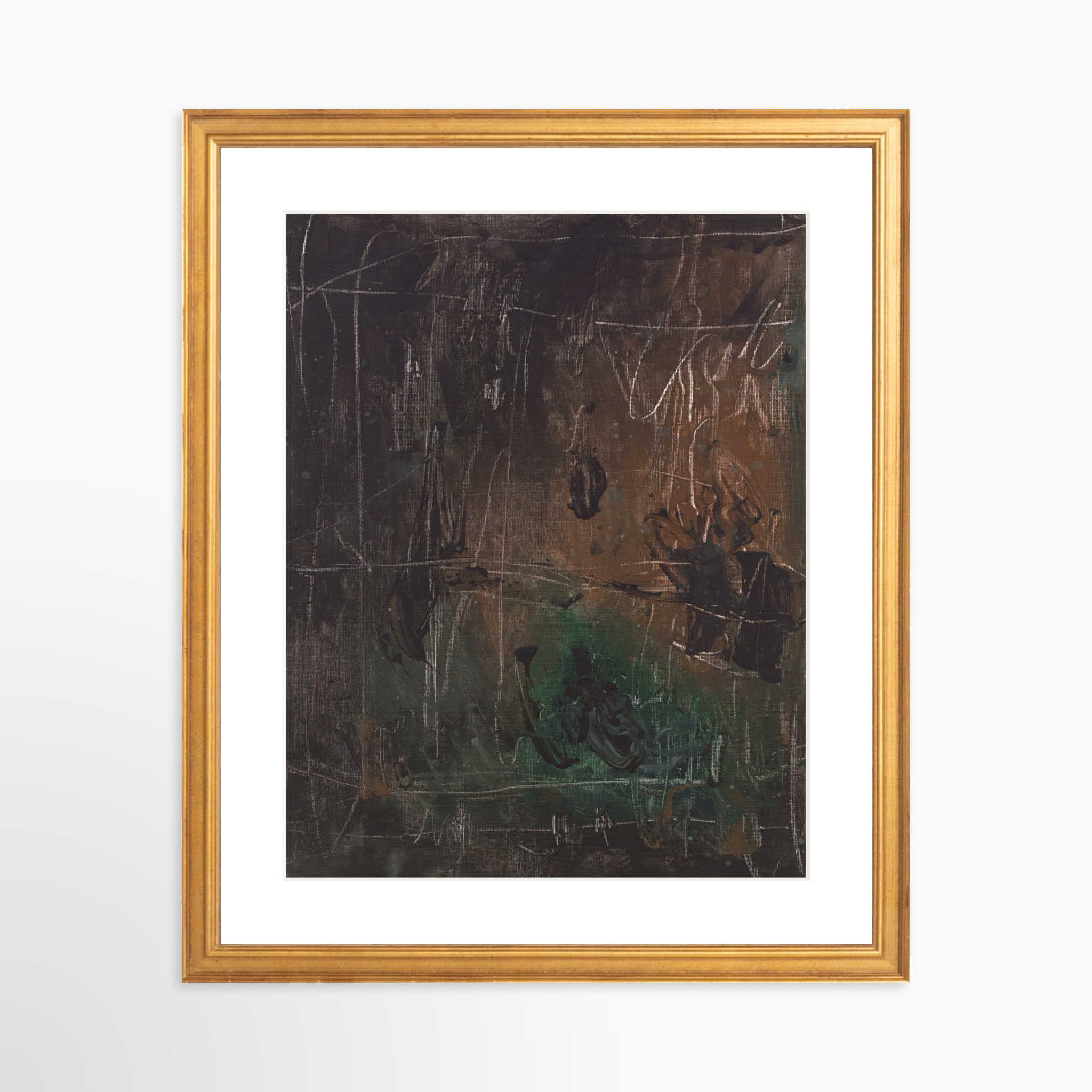 11x14 / Certificate Gold Frame + White Mat