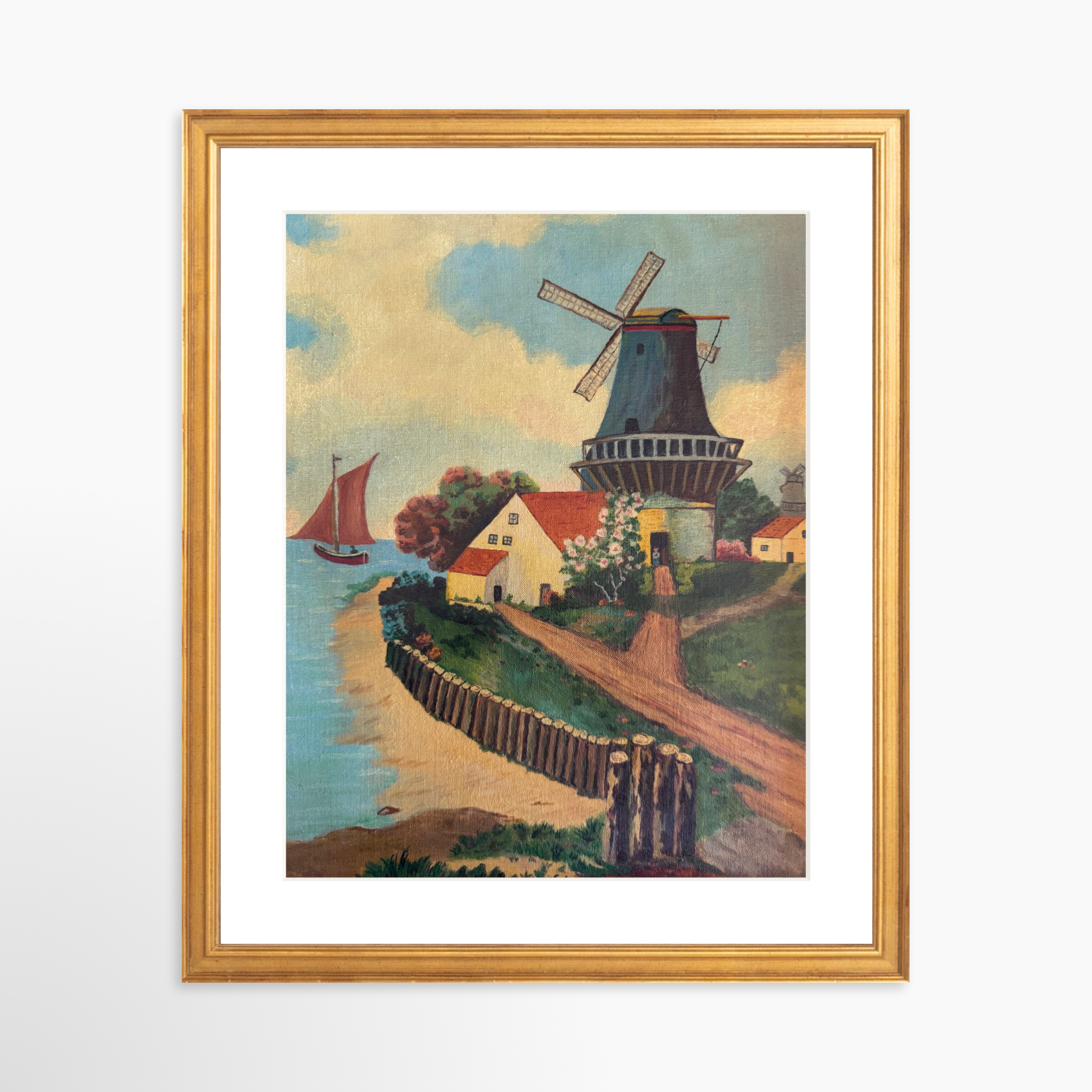 11x14 / Certificate Gold Frame + White Mat