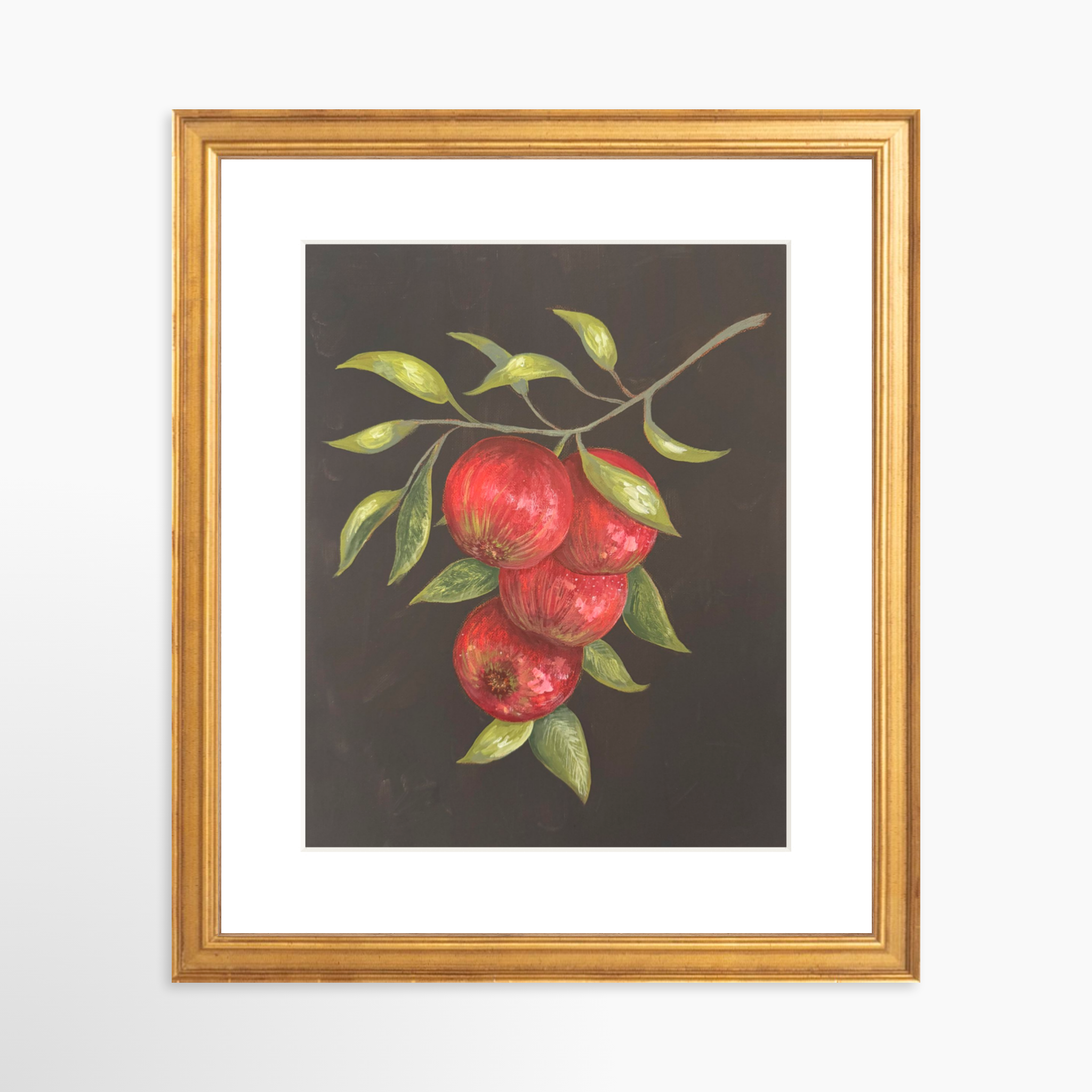 8x10 / Certificate Gold Frame + White Mat