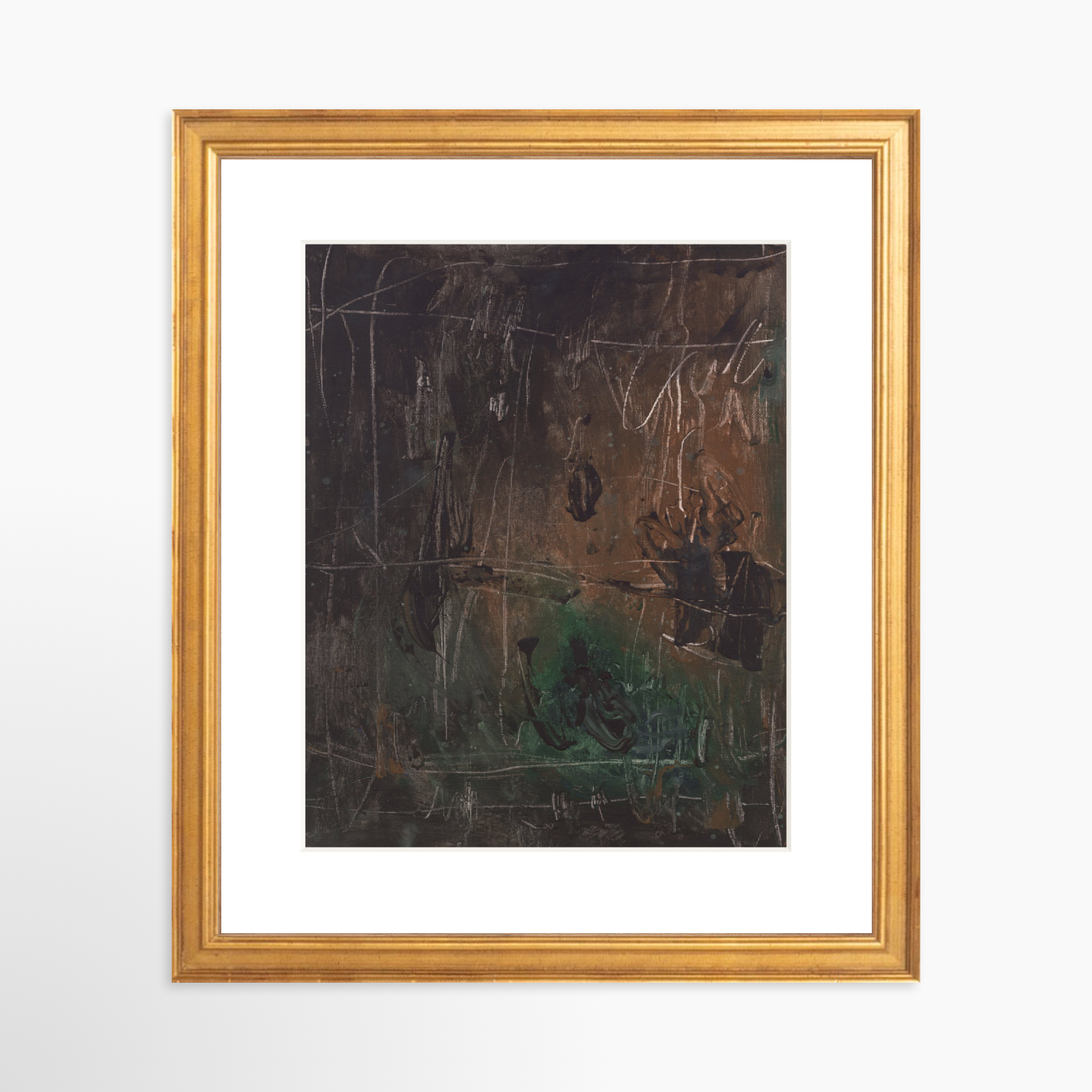 8x10 / Certificate Gold Frame + White Mat