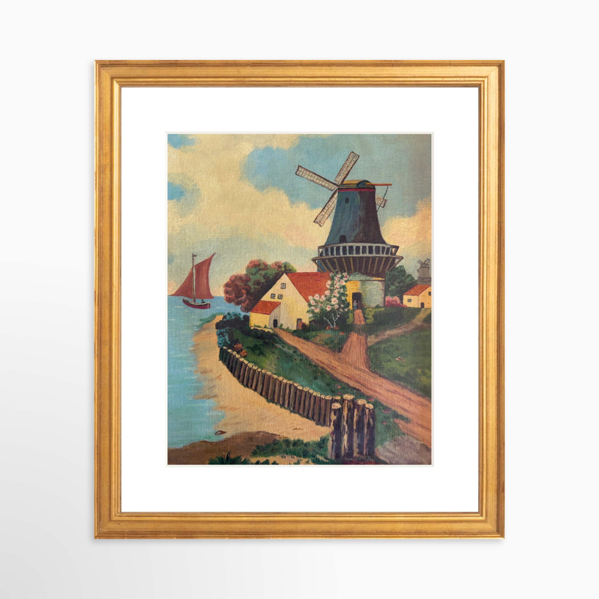 8x10 / Certificate Gold Frame + White Mat