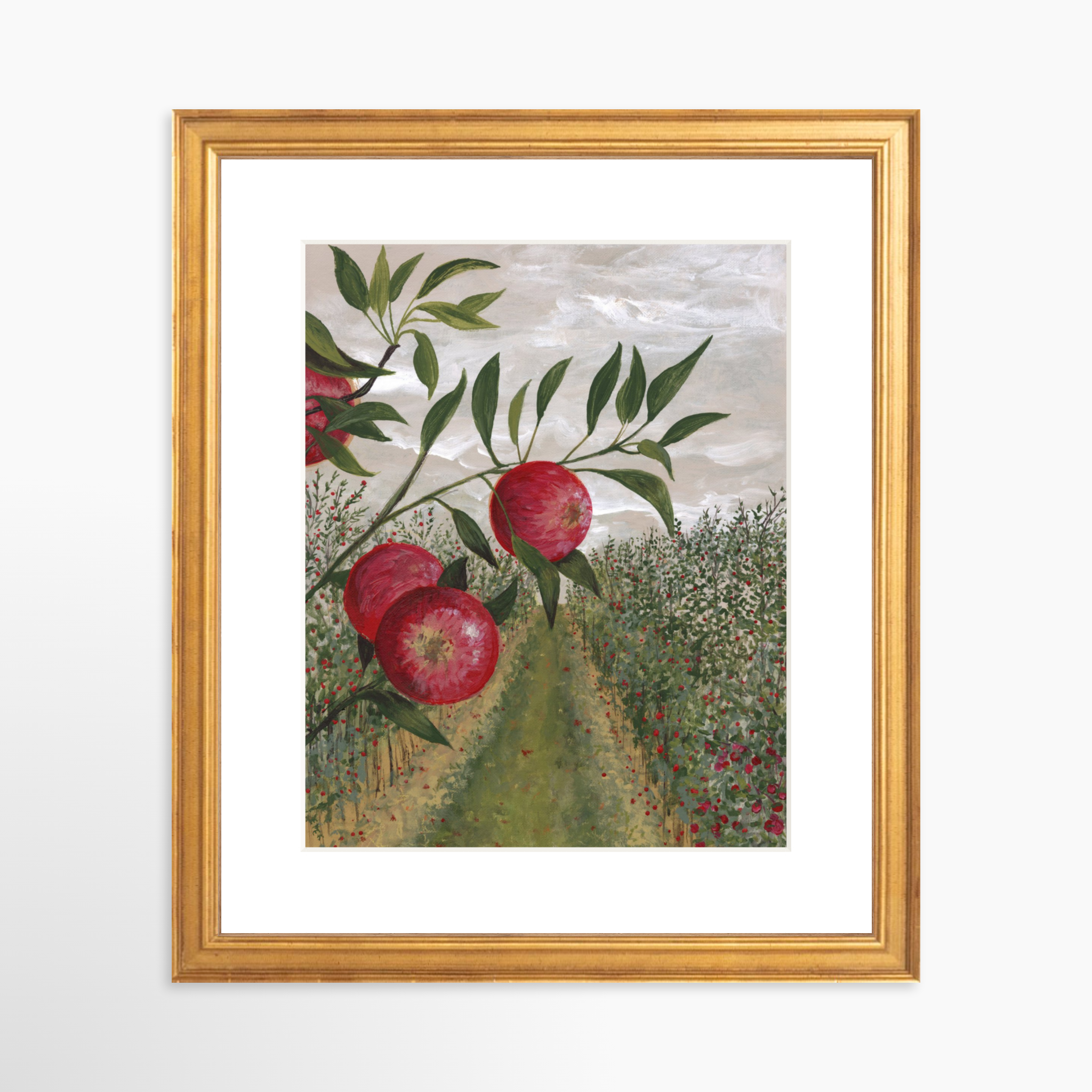 8x10 / Certificate Gold Frame + White Mat