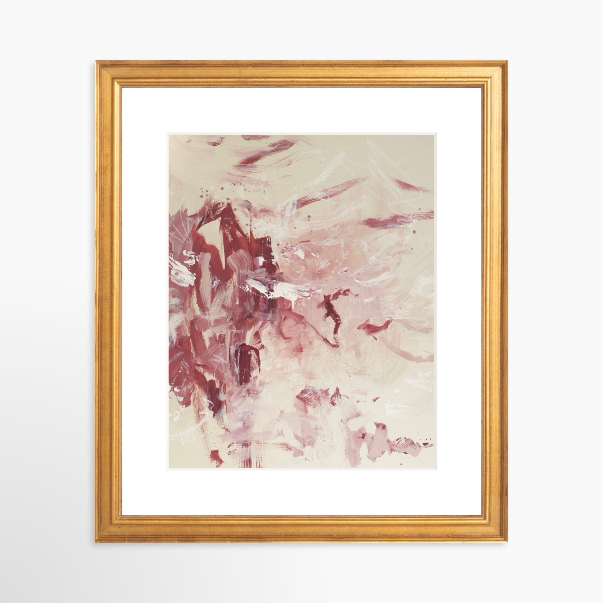 8x10 / Certificate Gold Frame + White Mat