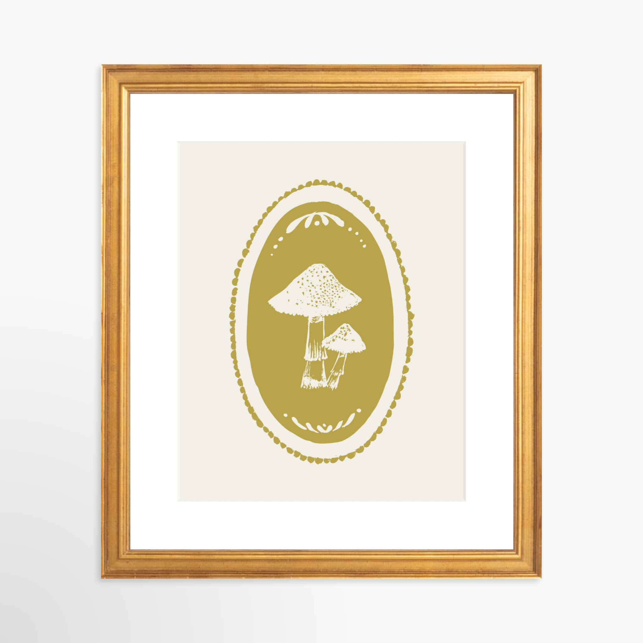 8x10 / Certificate Gold Frame + White Mat