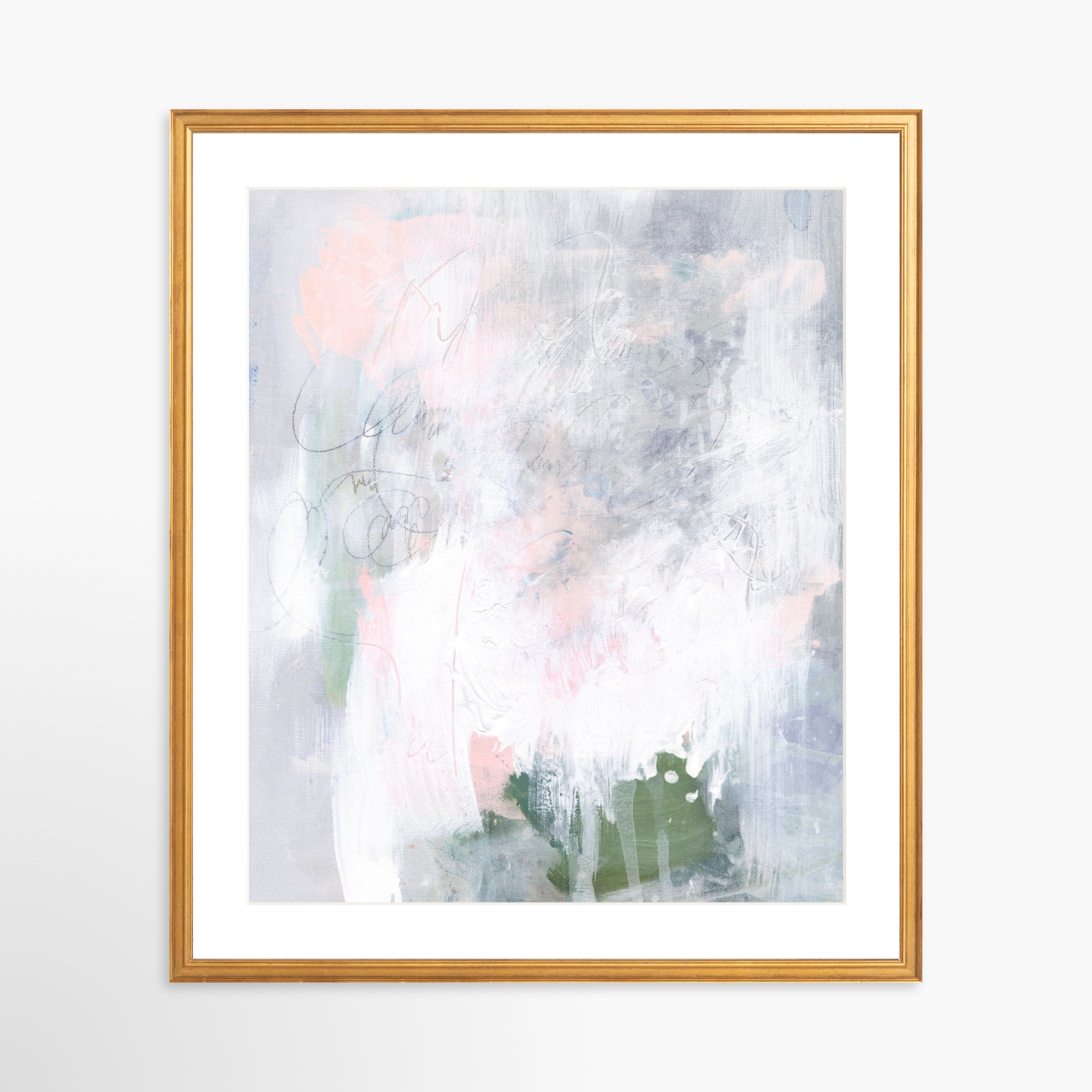 20x25 / Certificate Gold Frame + White Mat