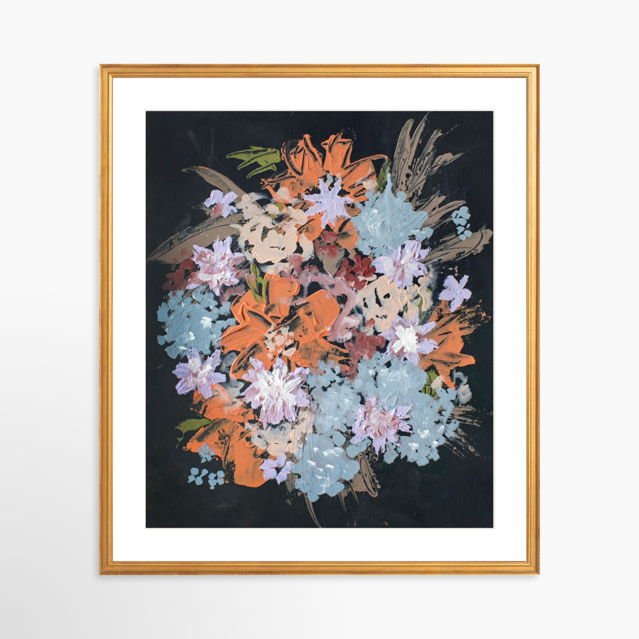 20x25 / Certificate Gold Frame + White Mat