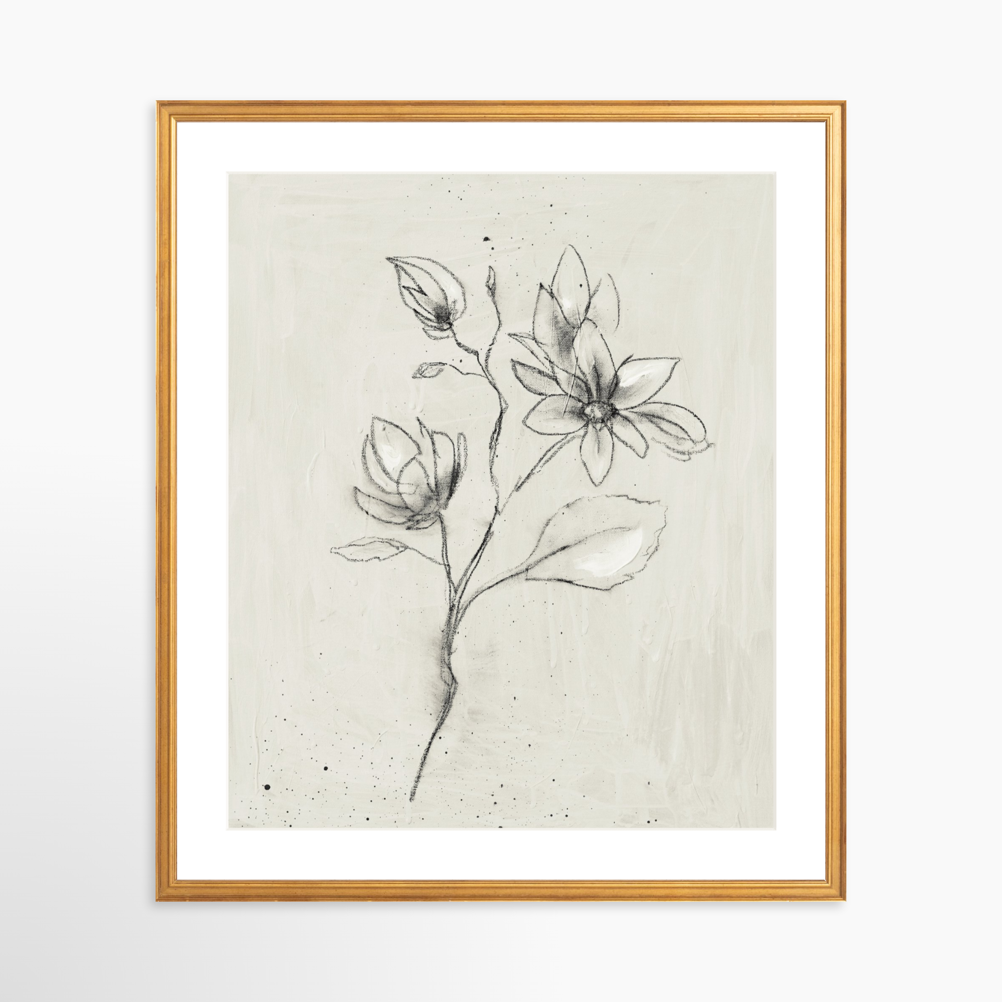 20x25 / Certificate Gold Frame + White Mat