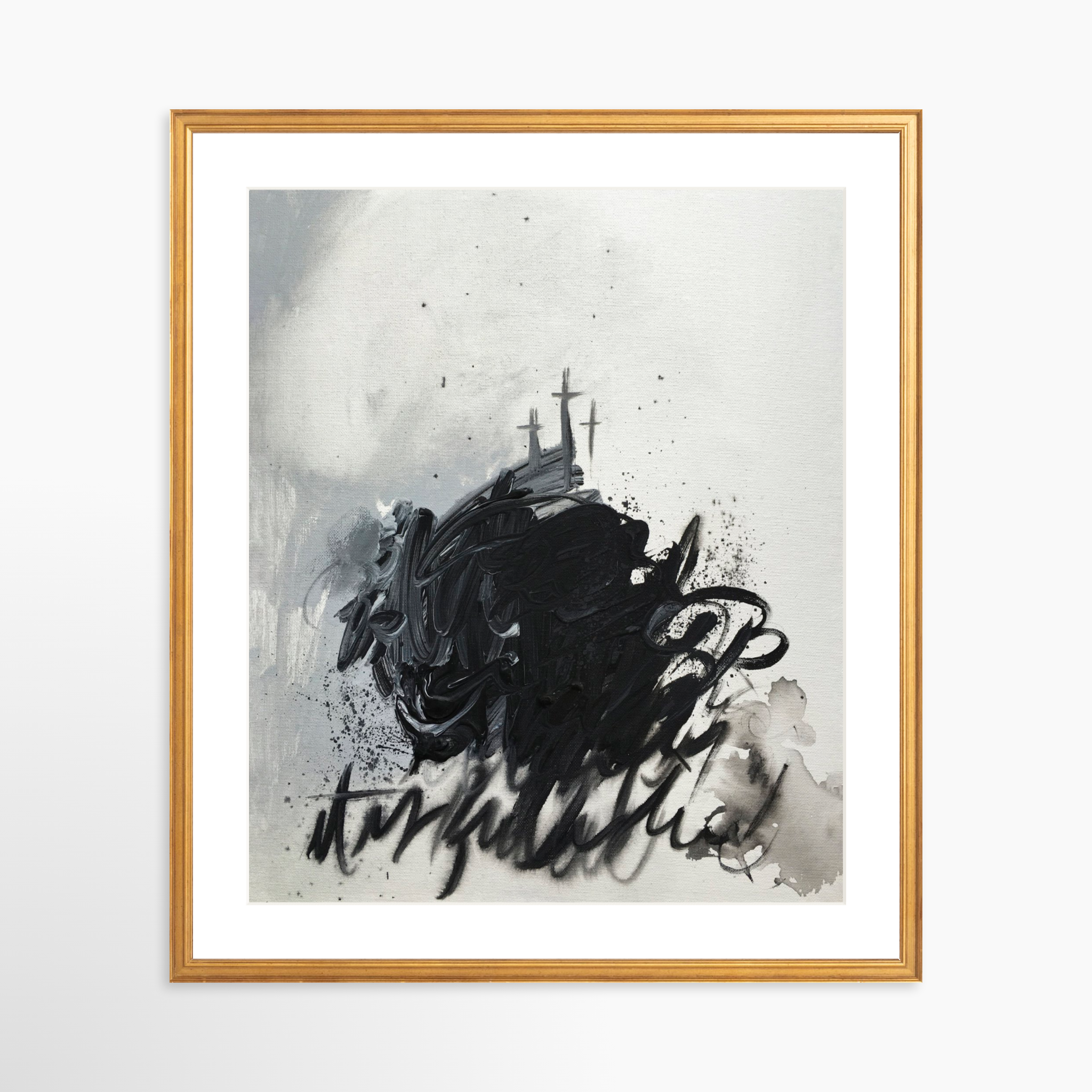 20x25 / Certificate Gold Frame + White Mat