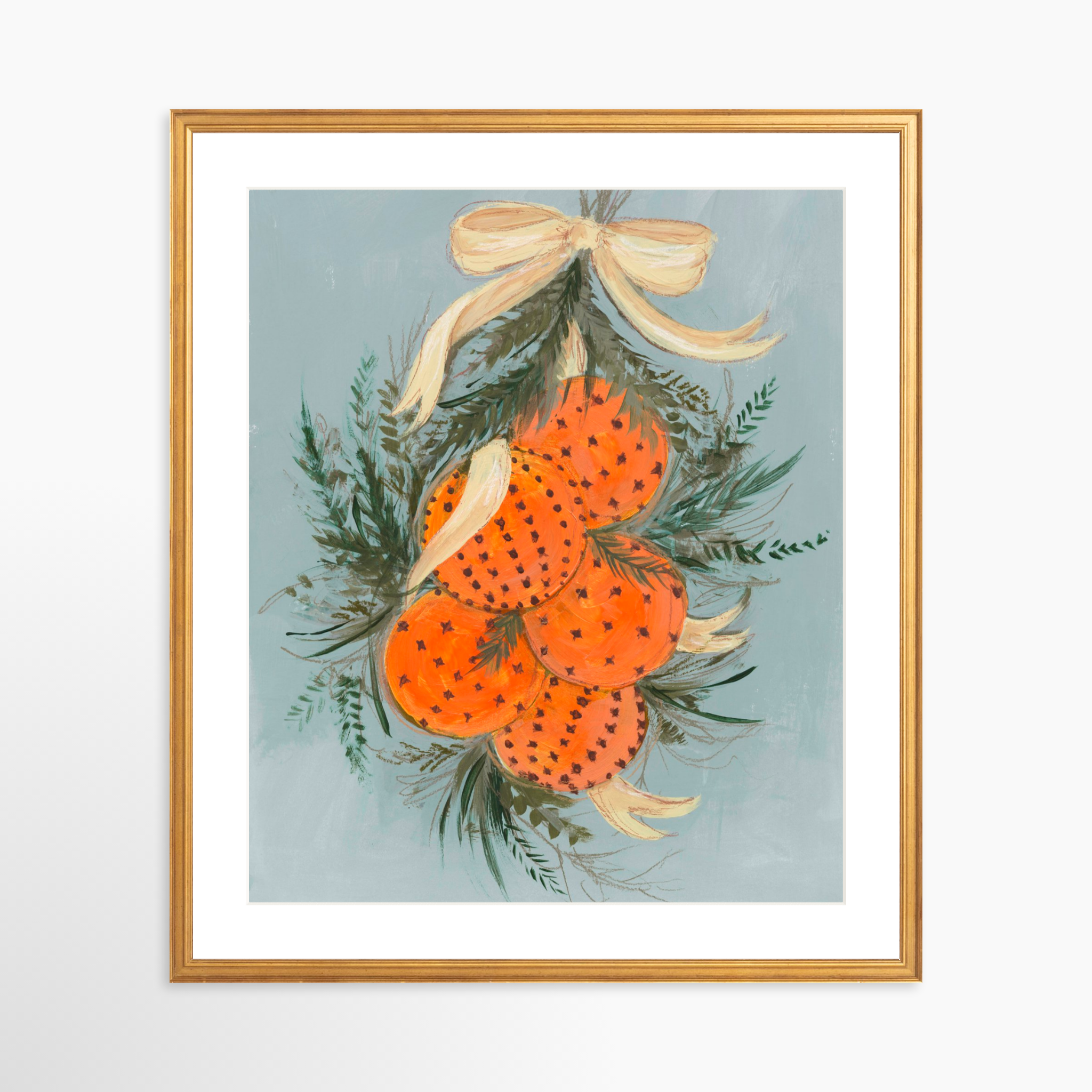 20x25 / Certificate Gold Frame + White Mat