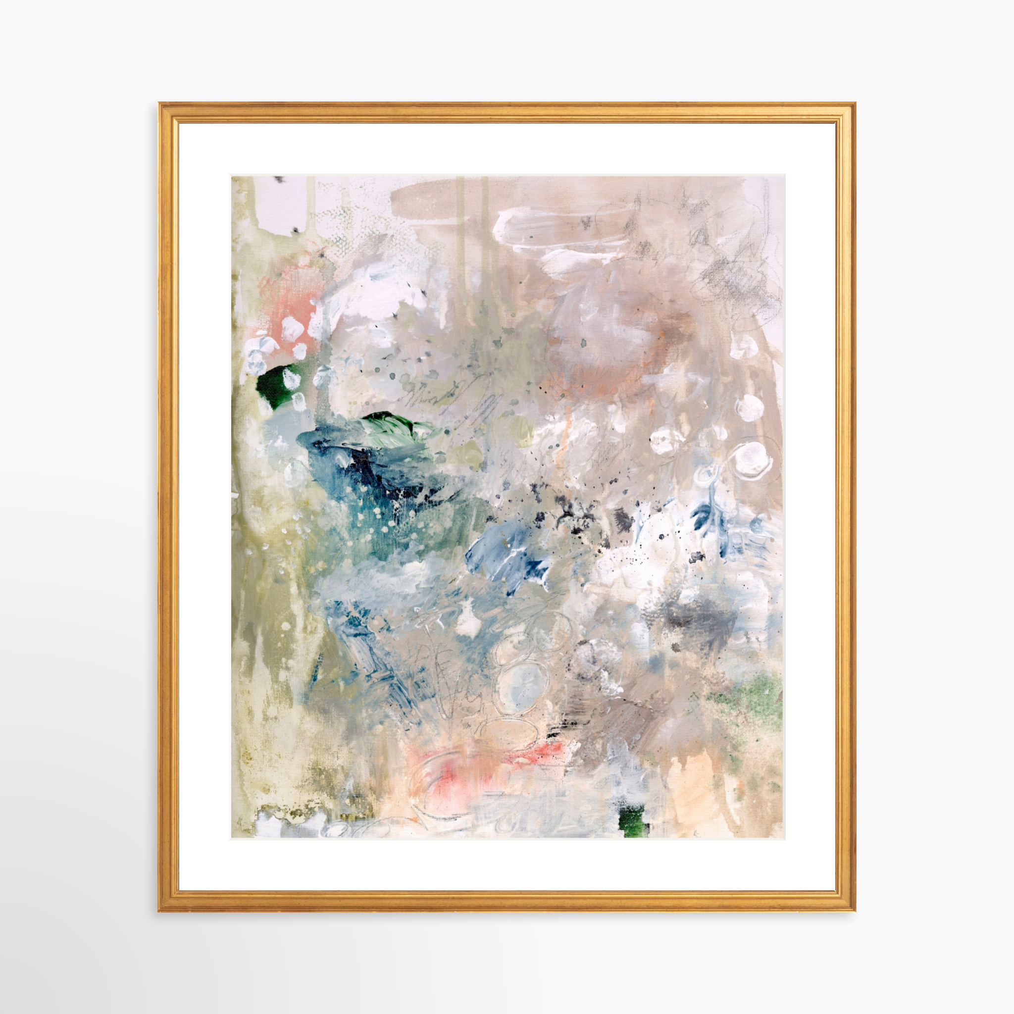 20x25 / Certificate Gold Frame + White Mat